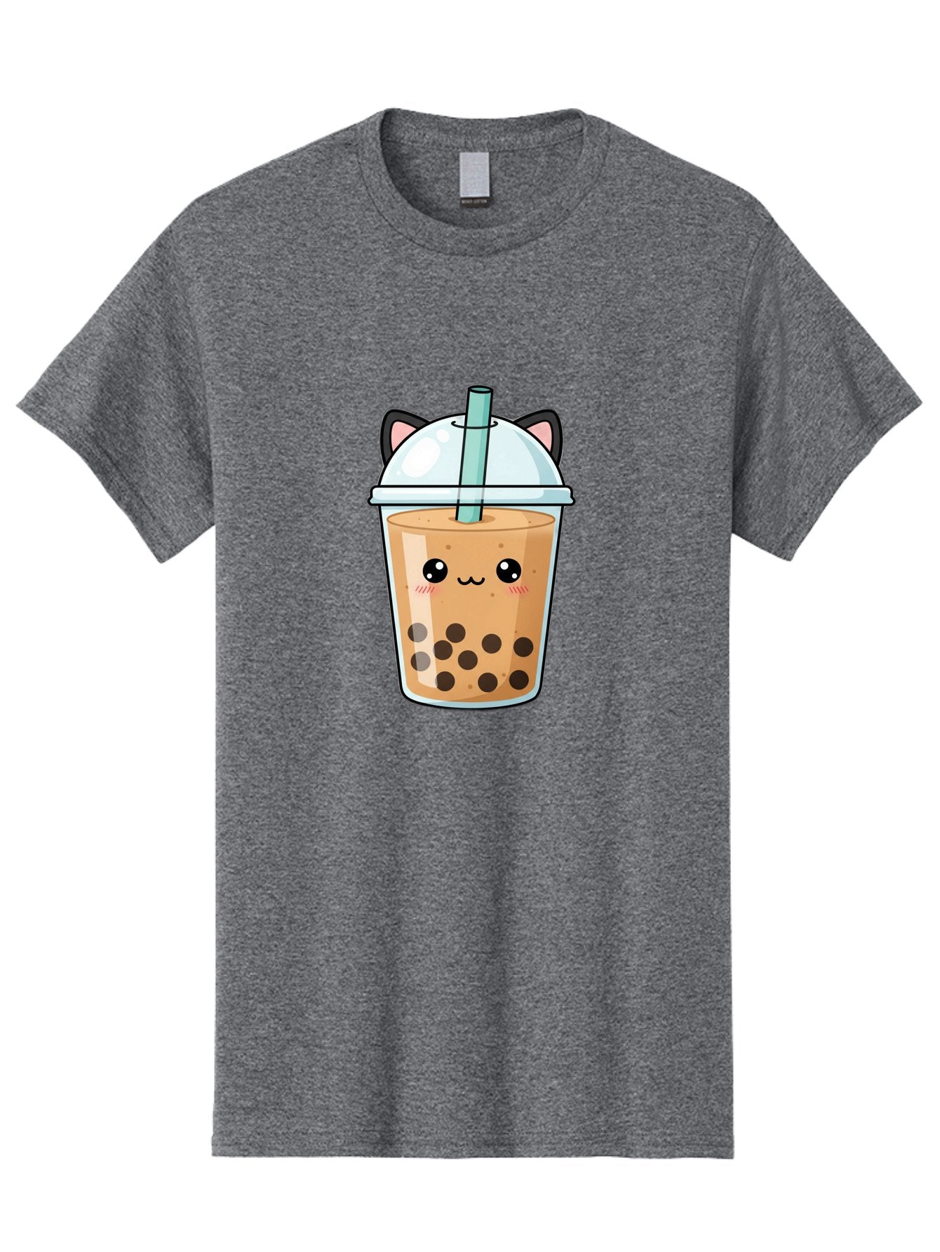 Cat-Bubble-Tea-1 Men'S Graphic Tee, 100% Cotton, Comfortable Casual Summer Wear, Machine Washable, Boba Tea, Cartoon Cat, Cute Drink, Bubble Tea, Adorable Character, Kawaii Culture, Tea Time, Fun Illustration, Milk Tea, Sweet Treat, Cat Ears, Bac795 11