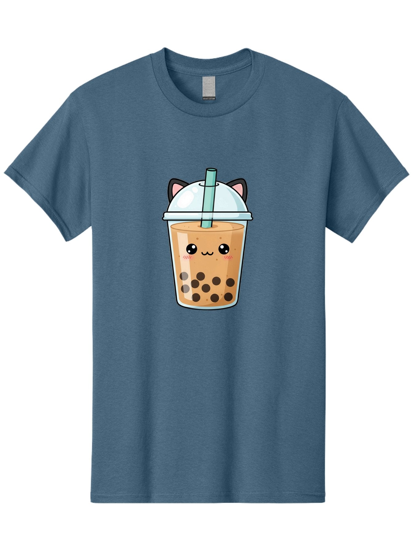 Cat-Bubble-Tea-1 Men'S Graphic Tee, 100% Cotton, Comfortable Casual Summer Wear, Machine Washable, Boba Tea, Cartoon Cat, Cute Drink, Bubble Tea, Adorable Character, Kawaii Culture, Tea Time, Fun Illustration, Milk Tea, Sweet Treat, Cat Ears, Bac795 15