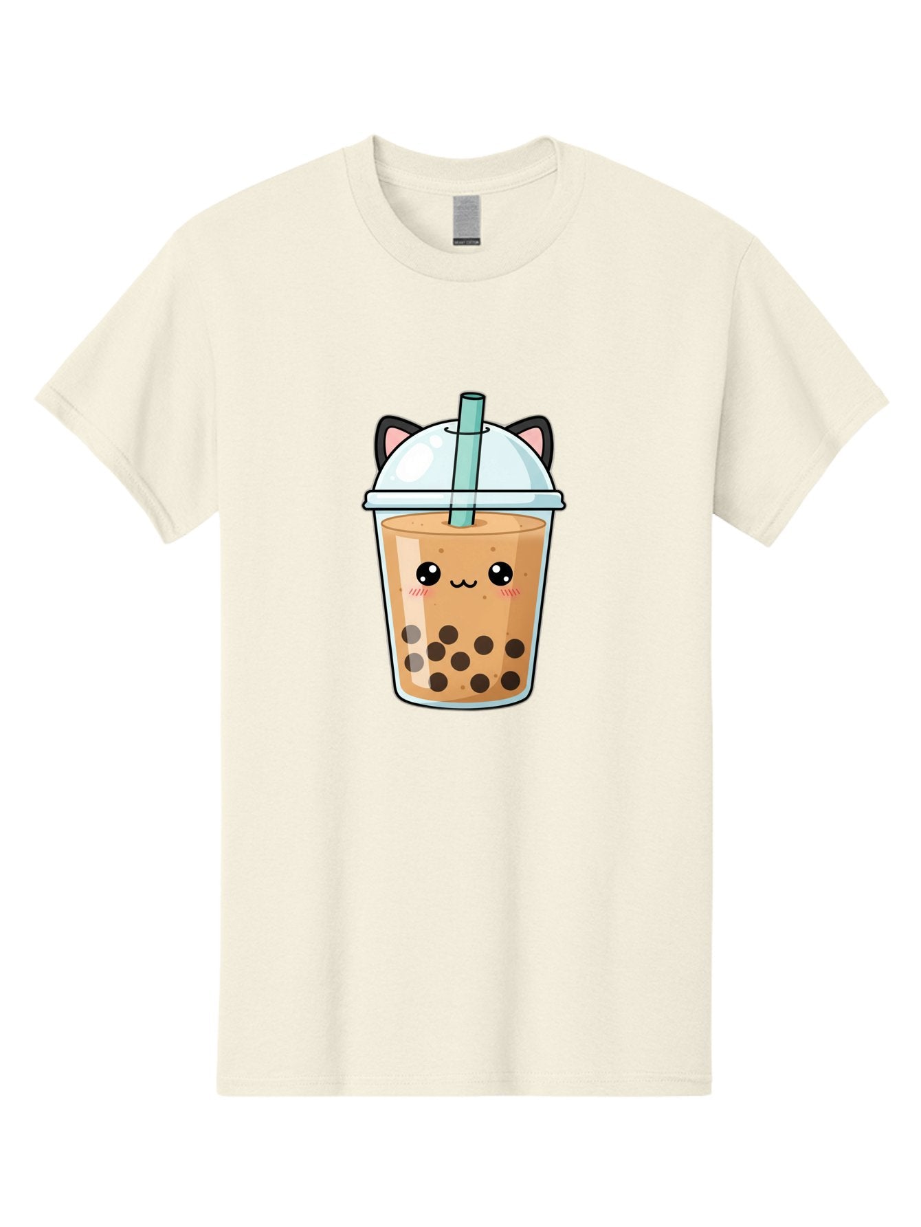 Cat-Bubble-Tea-1 Men'S Graphic Tee, 100% Cotton, Comfortable Casual Summer Wear, Machine Washable, Boba Tea, Cartoon Cat, Cute Drink, Bubble Tea, Adorable Character, Kawaii Culture, Tea Time, Fun Illustration, Milk Tea, Sweet Treat, Cat Ears, Bac795 14