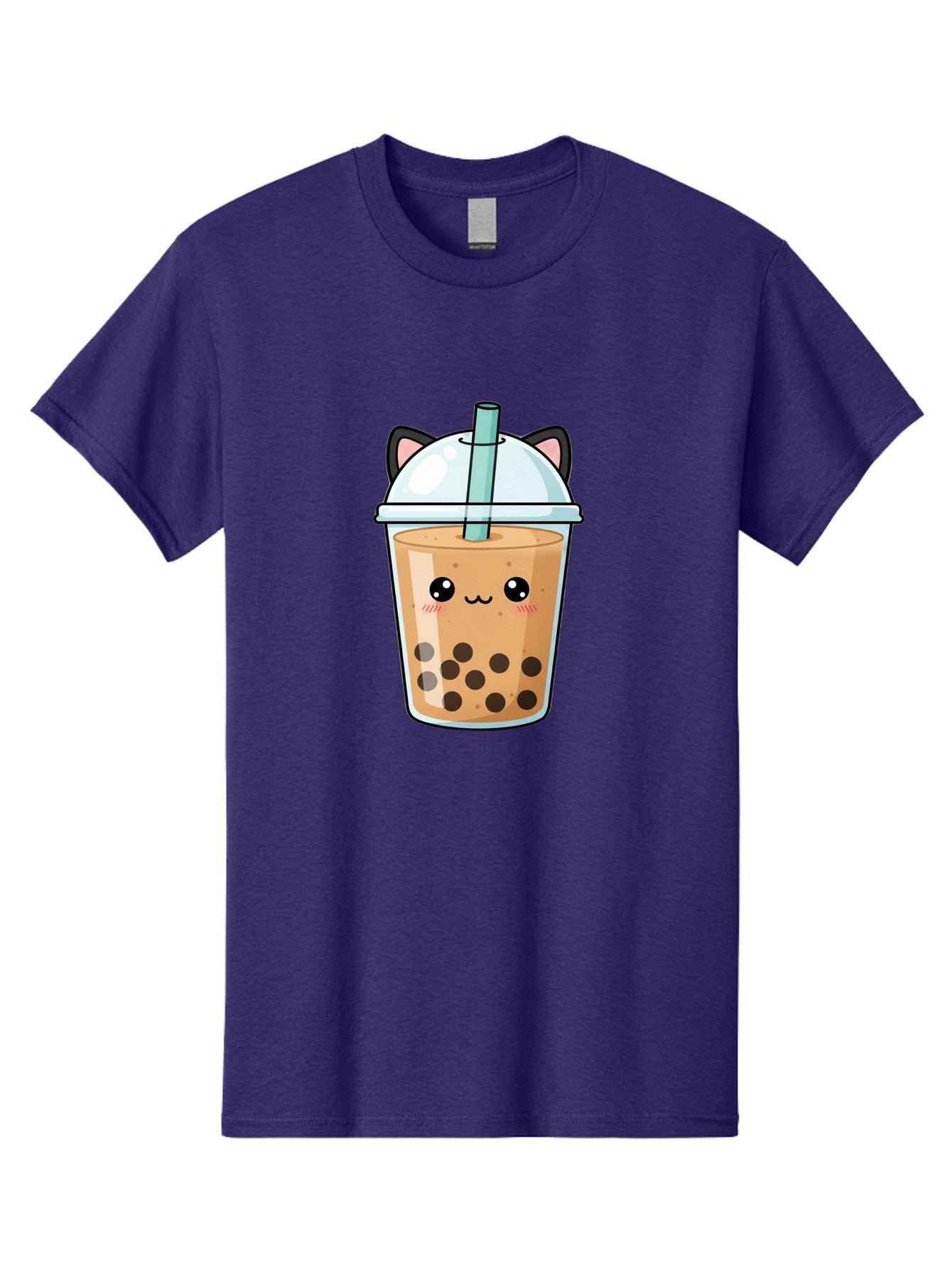 Cat-Bubble-Tea-1 Men'S Graphic Tee, 100% Cotton, Comfortable Casual Summer Wear, Machine Washable, Boba Tea, Cartoon Cat, Cute Drink, Bubble Tea, Adorable Character, Kawaii Culture, Tea Time, Fun Illustration, Milk Tea, Sweet Treat, Cat Ears, Bac795 8