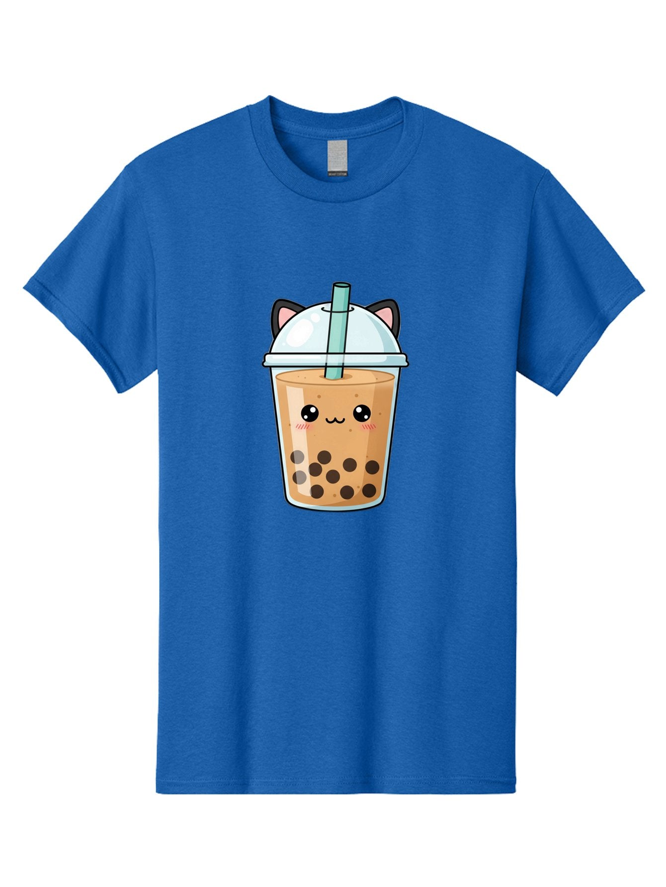 Cat-Bubble-Tea-1 Men'S Graphic Tee, 100% Cotton, Comfortable Casual Summer Wear, Machine Washable, Boba Tea, Cartoon Cat, Cute Drink, Bubble Tea, Adorable Character, Kawaii Culture, Tea Time, Fun Illustration, Milk Tea, Sweet Treat, Cat Ears, Bac795 13