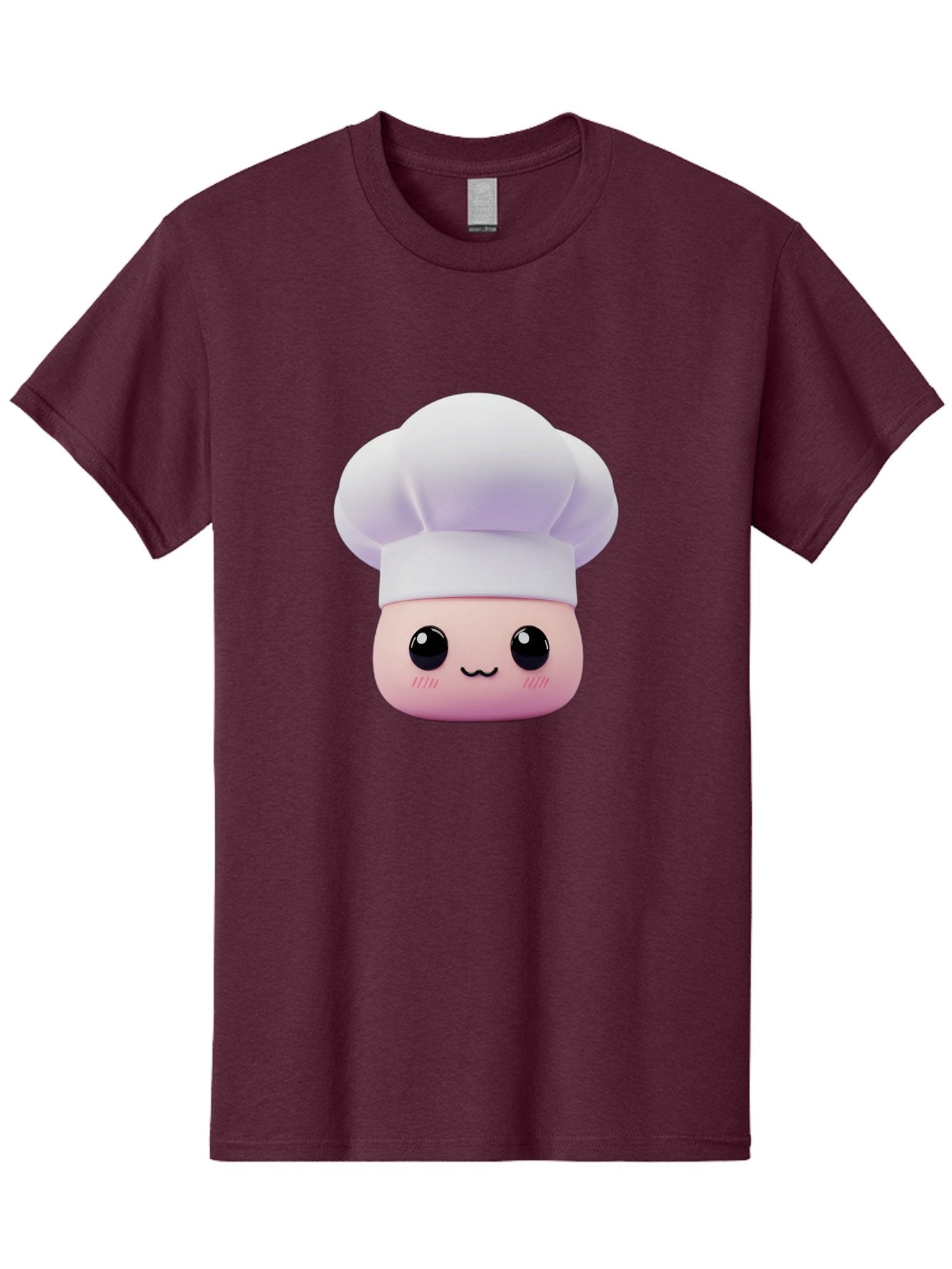 Chef-4 Men'S Graphic Tee, 100% Cotton, Comfortable Casual Summer Wear, Machine Washable, Cartoon Chef Character, Chef Hat, Cute Face, Cooking Theme, Kawaii Style, Chef Illustration, Culinary Art, Chef Mascot Bac807 11