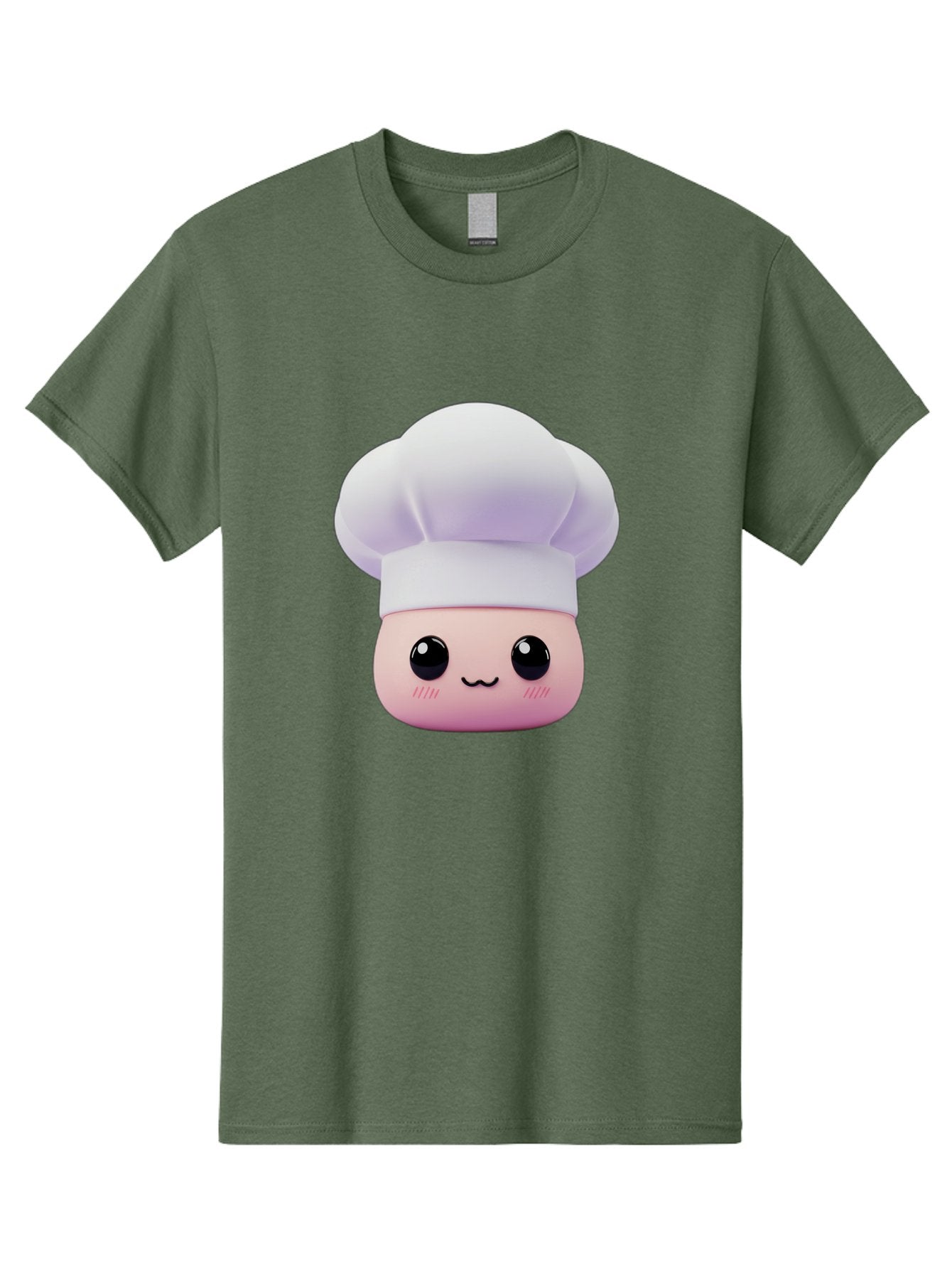 Chef-4 Men'S Graphic Tee, 100% Cotton, Comfortable Casual Summer Wear, Machine Washable, Cartoon Chef Character, Chef Hat, Cute Face, Cooking Theme, Kawaii Style, Chef Illustration, Culinary Art, Chef Mascot Bac807 7