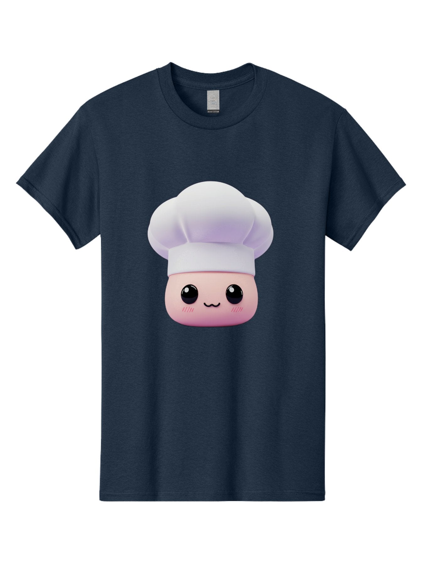 Chef-4 Men'S Graphic Tee, 100% Cotton, Comfortable Casual Summer Wear, Machine Washable, Cartoon Chef Character, Chef Hat, Cute Face, Cooking Theme, Kawaii Style, Chef Illustration, Culinary Art, Chef Mascot Bac807 4