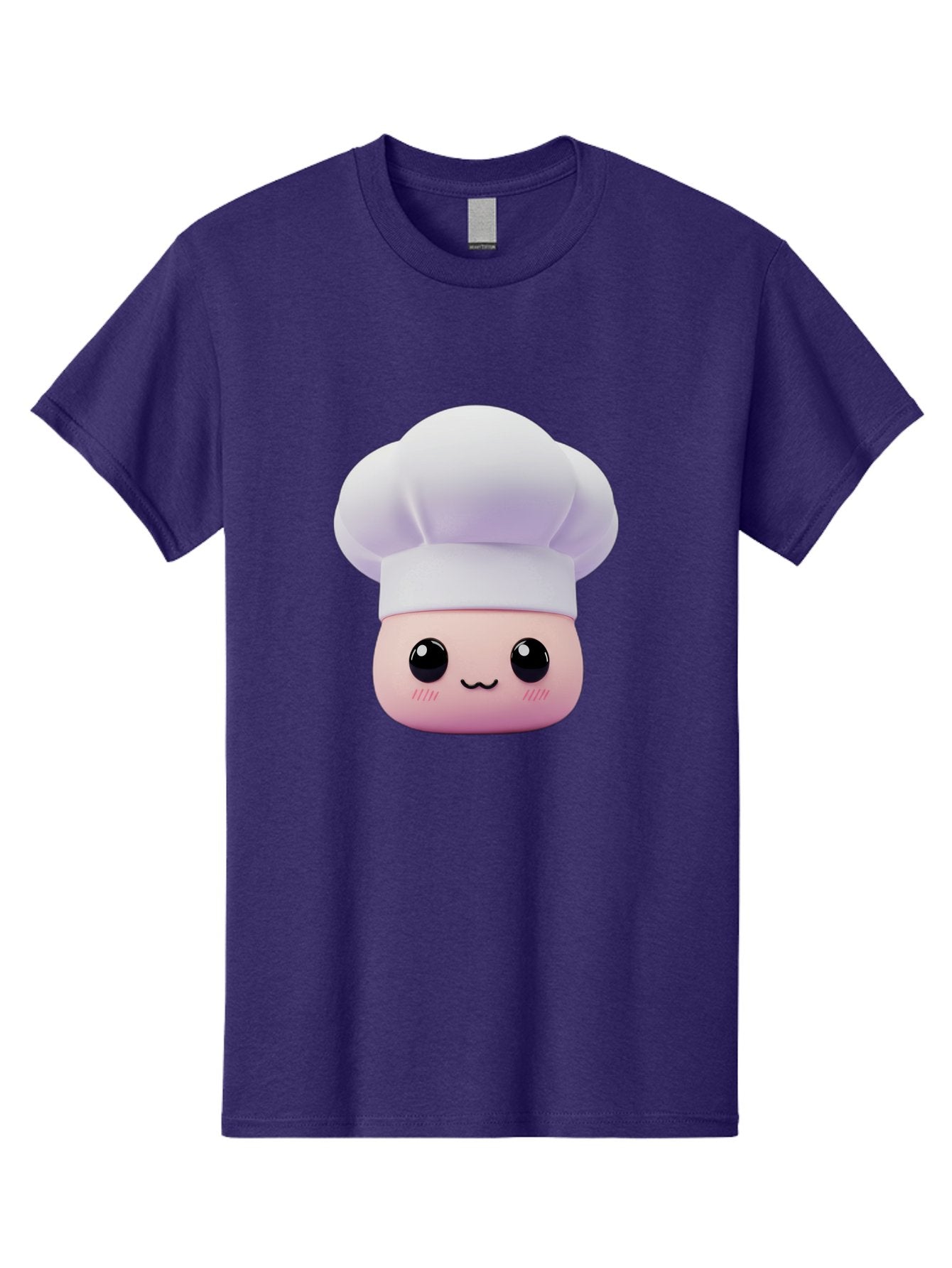 Chef-4 Men'S Graphic Tee, 100% Cotton, Comfortable Casual Summer Wear, Machine Washable, Cartoon Chef Character, Chef Hat, Cute Face, Cooking Theme, Kawaii Style, Chef Illustration, Culinary Art, Chef Mascot Bac807 12