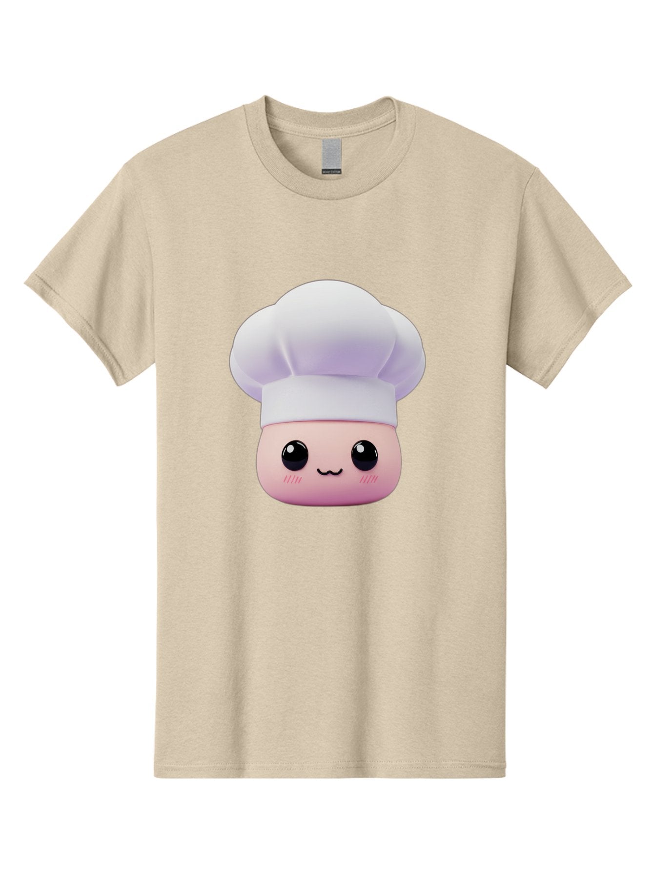 Chef-4 Men'S Graphic Tee, 100% Cotton, Comfortable Casual Summer Wear, Machine Washable, Cartoon Chef Character, Chef Hat, Cute Face, Cooking Theme, Kawaii Style, Chef Illustration, Culinary Art, Chef Mascot Bac807 15