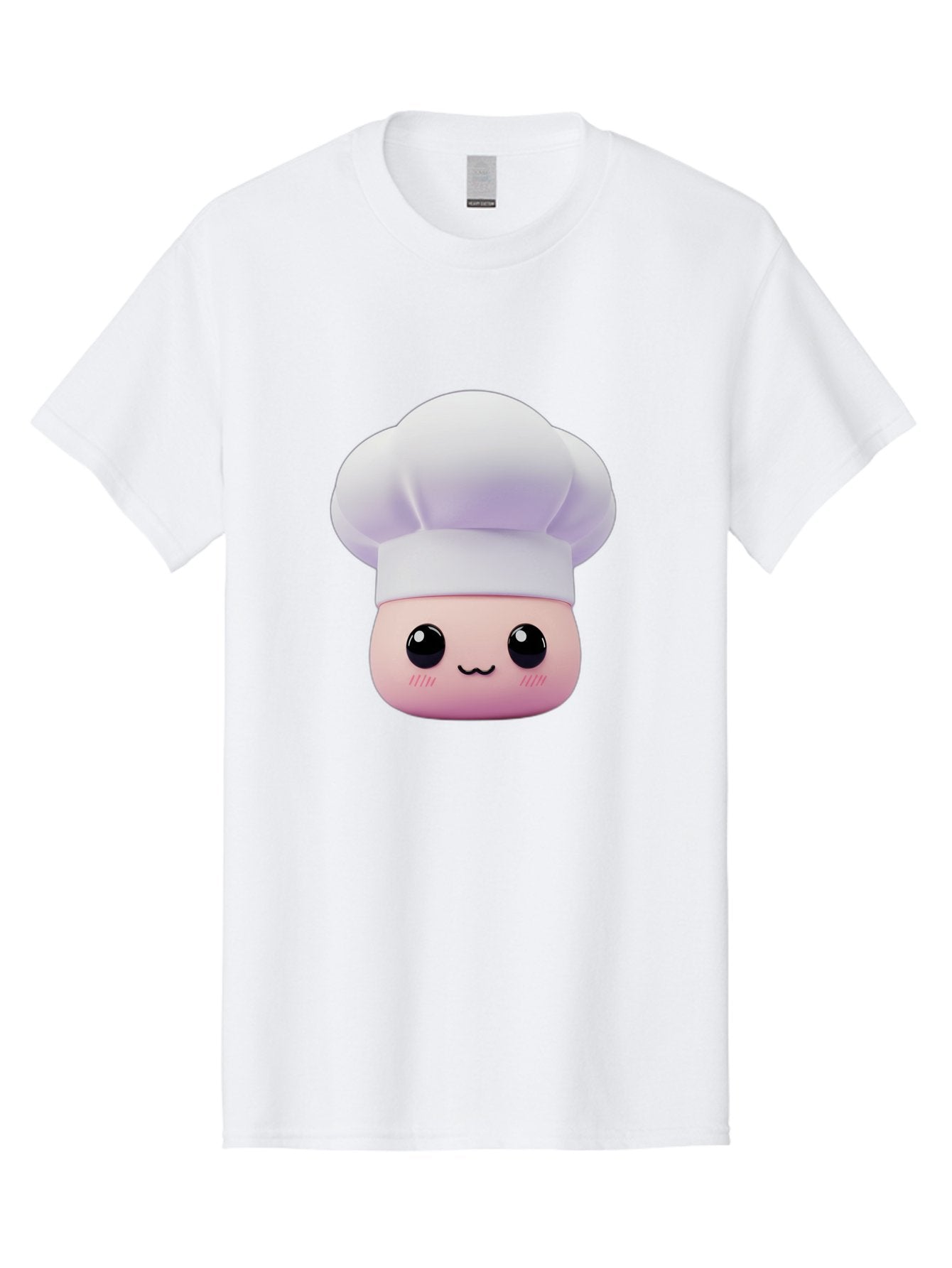 Chef-4 Men'S Graphic Tee, 100% Cotton, Comfortable Casual Summer Wear, Machine Washable, Cartoon Chef Character, Chef Hat, Cute Face, Cooking Theme, Kawaii Style, Chef Illustration, Culinary Art, Chef Mascot Bac807 6