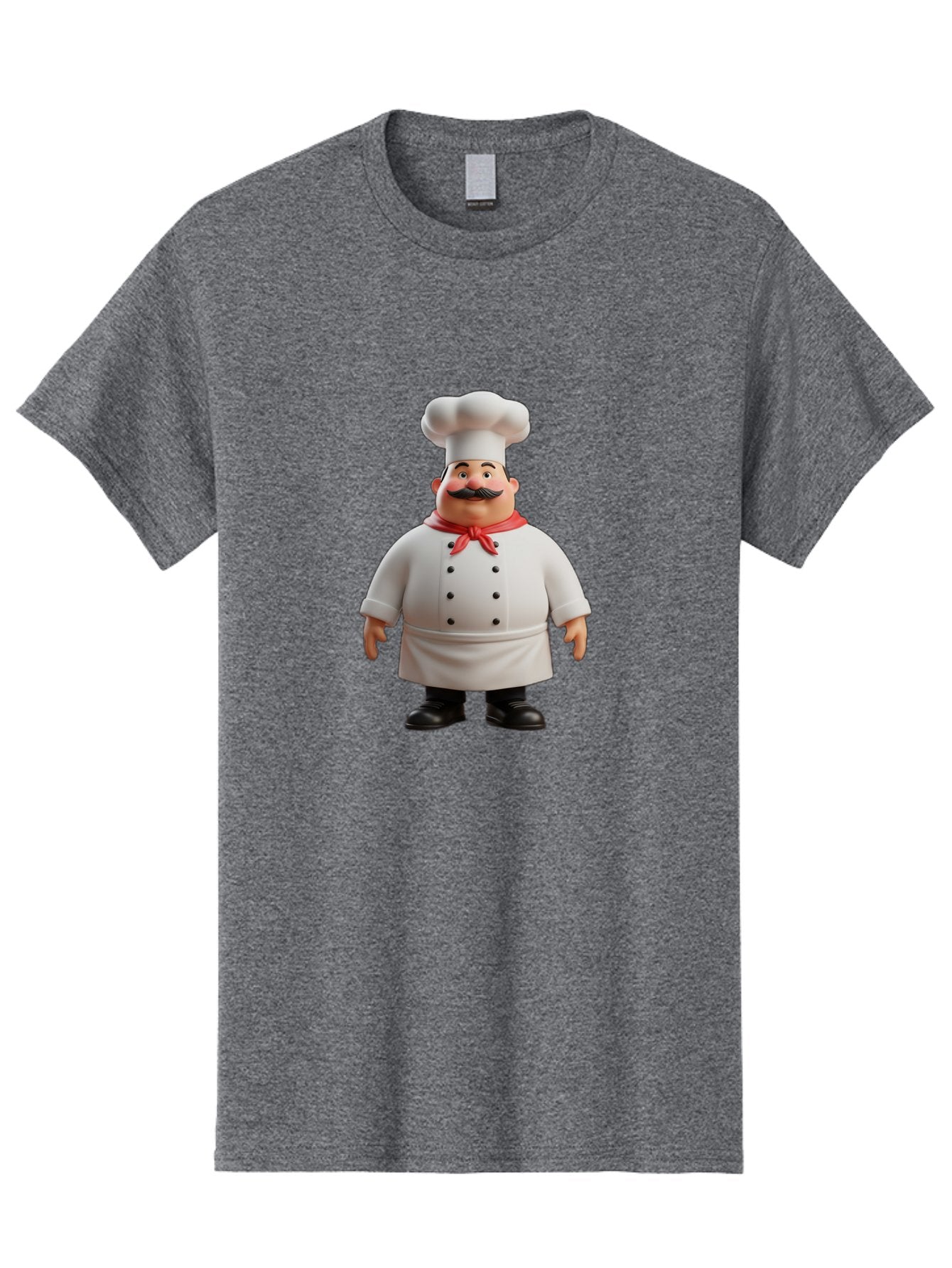 Chef-Character-1 Men'S Graphic Tee, 100% Cotton, Comfortable Casual Summer Wear, Machine Washable, 3D Cartoon Chef, Chef Character, Chef Illustration, Culinary Expert, Kitchen Staff, Cooking Professional, Chef Attire, White Coat, Bac810 14