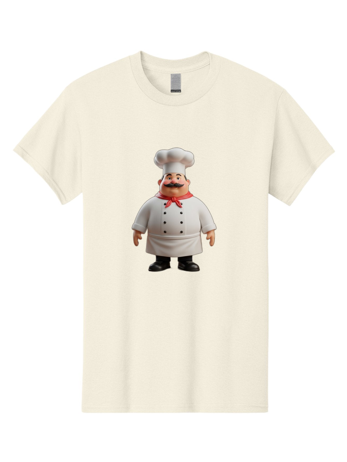 Chef-Character-1 Men'S Graphic Tee, 100% Cotton, Comfortable Casual Summer Wear, Machine Washable, 3D Cartoon Chef, Chef Character, Chef Illustration, Culinary Expert, Kitchen Staff, Cooking Professional, Chef Attire, White Coat, Bac810 15