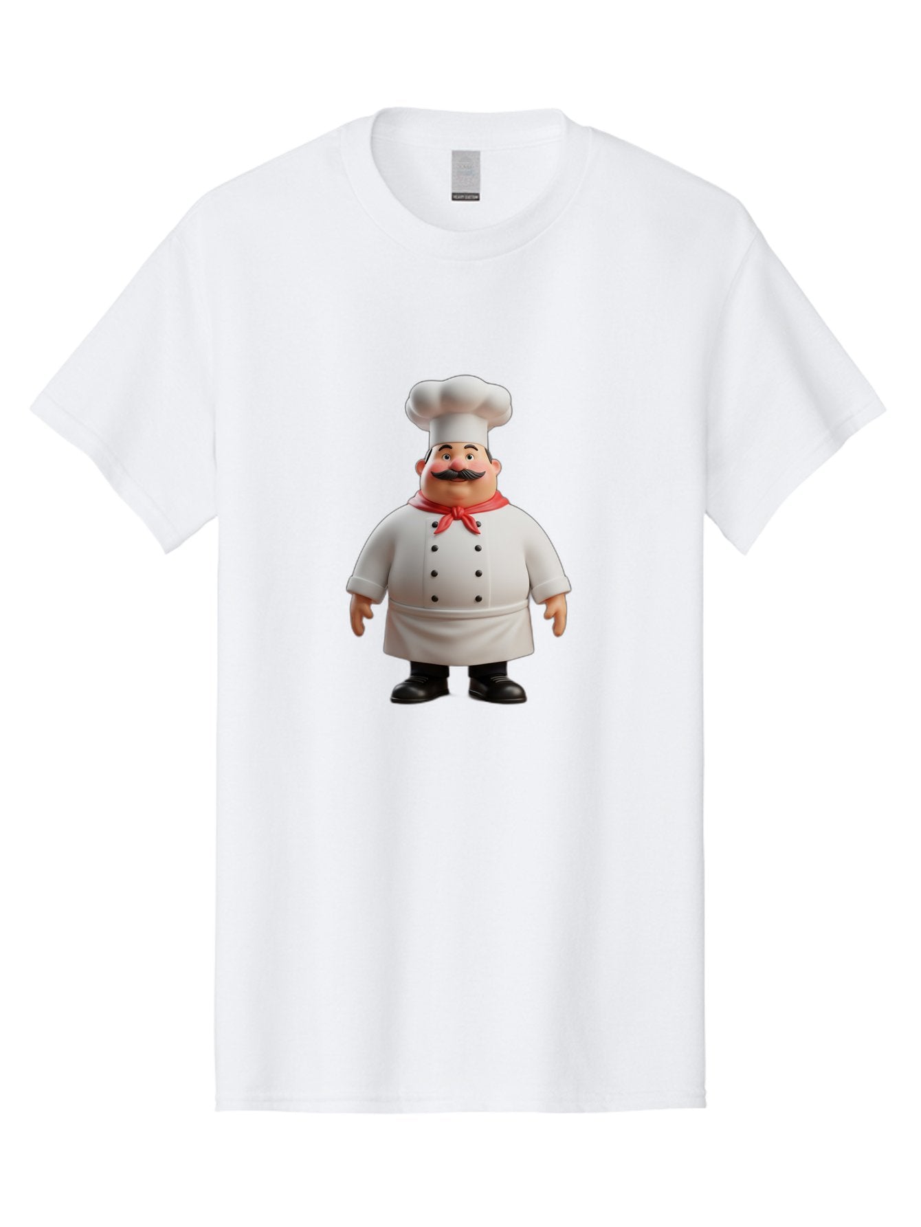 Chef-Character-1 Men'S Graphic Tee, 100% Cotton, Comfortable Casual Summer Wear, Machine Washable, 3D Cartoon Chef, Chef Character, Chef Illustration, Culinary Expert, Kitchen Staff, Cooking Professional, Chef Attire, White Coat, Bac810 11
