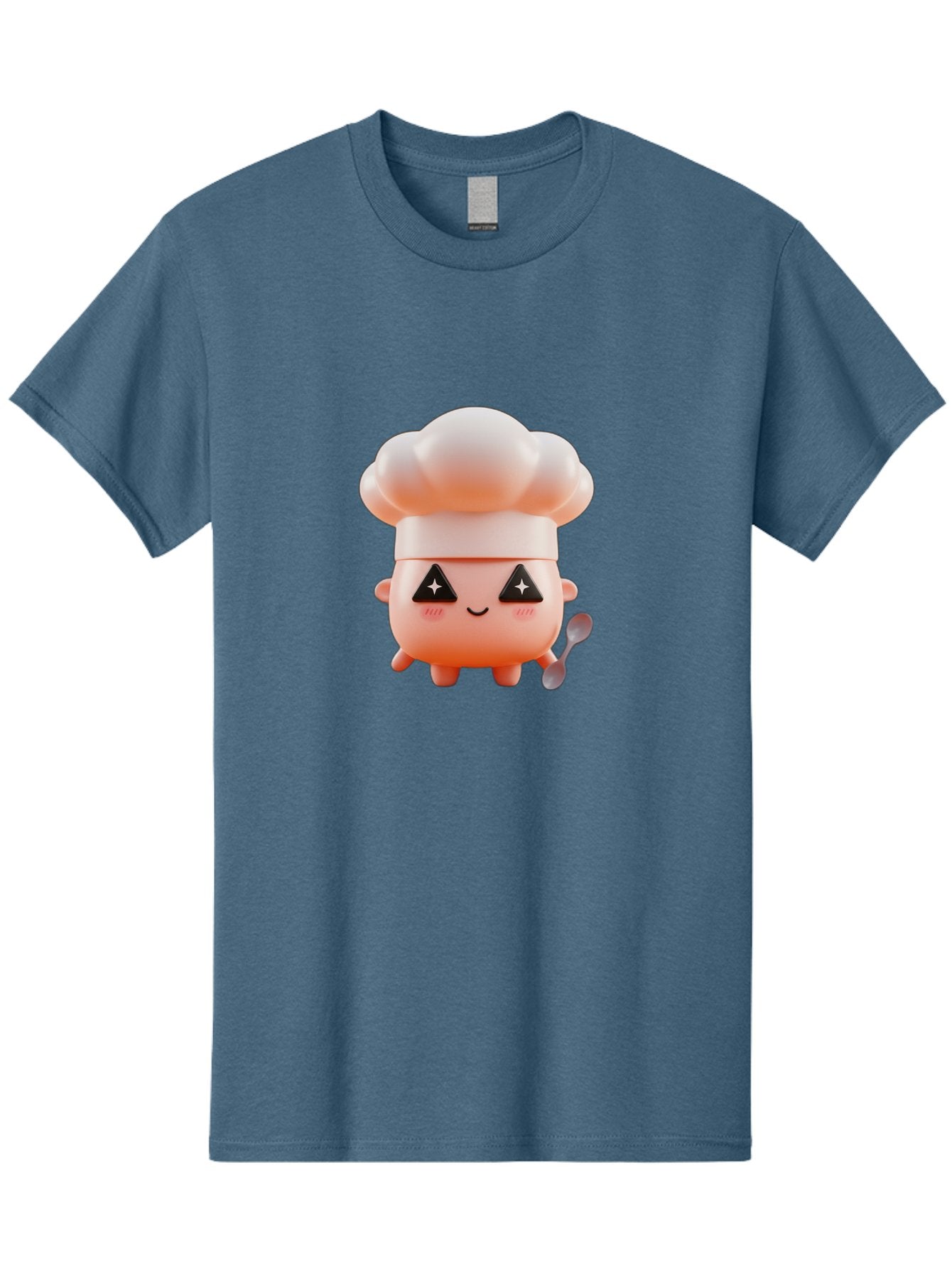 Chef-Hat-Character-1 Men'S Graphic Tee, 100% Cotton, Comfortable Casual Summer Wear, Machine Washable, Cute Chef, Cartoon Character, Cooking, Kitchen Utensils, Chef Hat, Kawaii, Adorable, Chef Mascot, Cooking Mascot Bac828 9