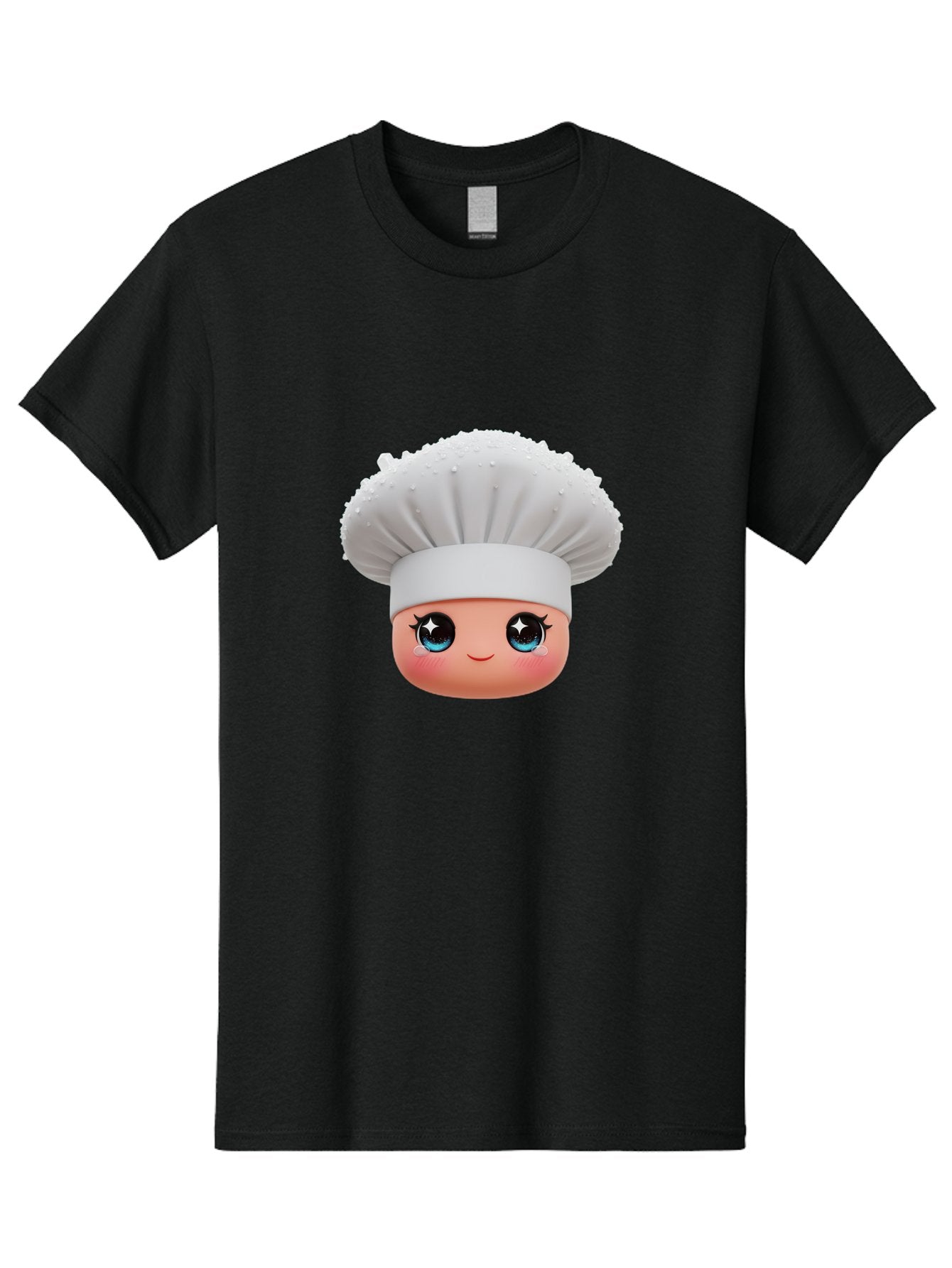 Chef-Hat-Emoji Men'S Graphic Tee, 100% Cotton, Comfortable Casual Summer Wear, Machine Washable, Cartoon Chef, Cooking Emoji, Chef Hat, Cute Face, Sparkly Eyes, Blue Eyes, Culinary Art, Chef Character, Cartoon Character, Cooking Symbol, Bac830 10
