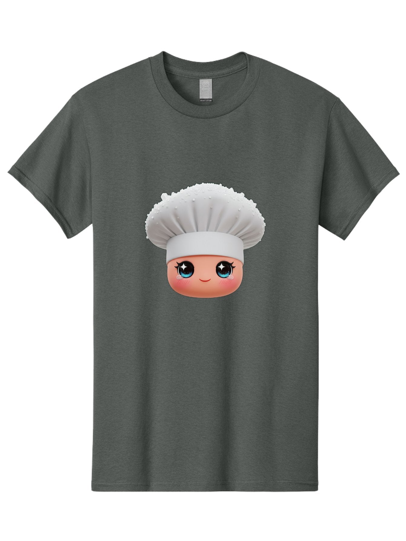 Chef-Hat-Emoji Men'S Graphic Tee, 100% Cotton, Comfortable Casual Summer Wear, Machine Washable, Cartoon Chef, Cooking Emoji, Chef Hat, Cute Face, Sparkly Eyes, Blue Eyes, Culinary Art, Chef Character, Cartoon Character, Cooking Symbol, Bac830 14