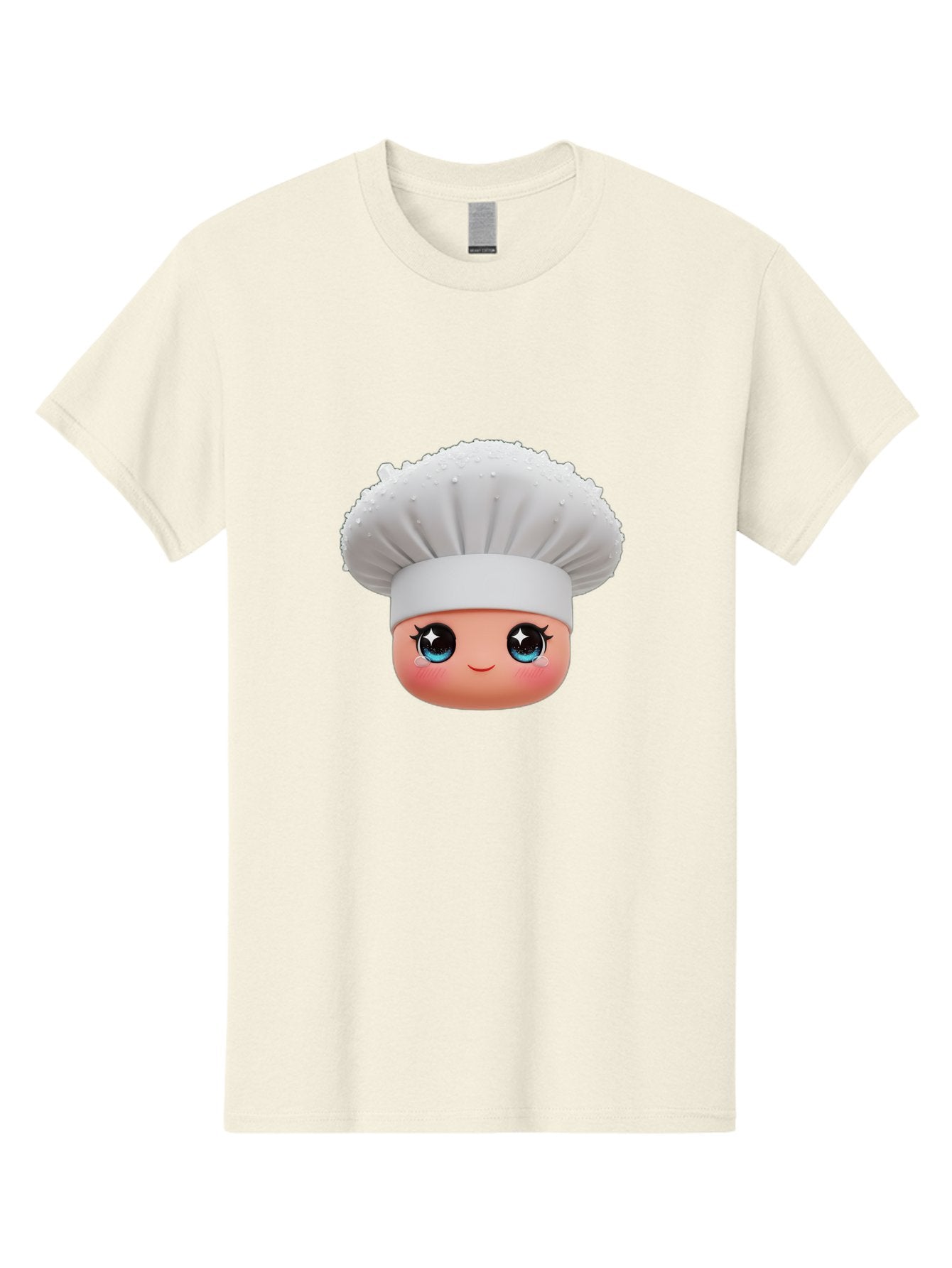 Chef-Hat-Emoji Men'S Graphic Tee, 100% Cotton, Comfortable Casual Summer Wear, Machine Washable, Cartoon Chef, Cooking Emoji, Chef Hat, Cute Face, Sparkly Eyes, Blue Eyes, Culinary Art, Chef Character, Cartoon Character, Cooking Symbol, Bac830 9