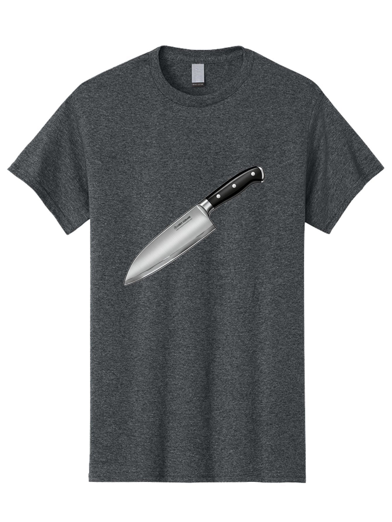 Chef-Knife Men'S Graphic Tee, 100% Cotton, Comfortable Casual Summer Wear, Machine Washable, High-Quality Kitchen Knife, Sharp Blade, Stainless Steel, Chef'S Knife, Cooking Essentials, Kitchen Utensils, Culinary Tools, Precise Cutting, Bac835 7