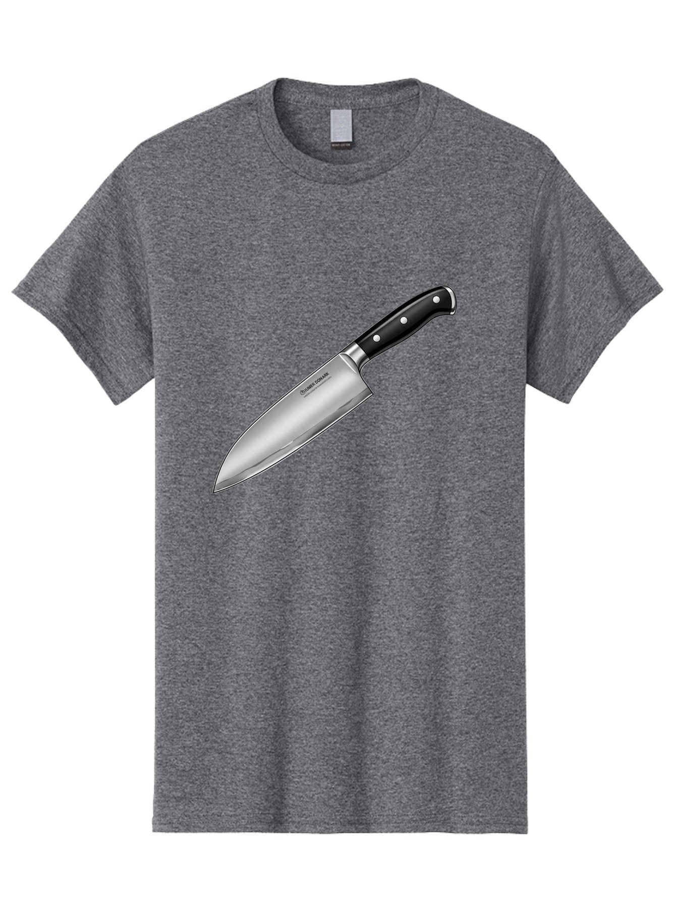 Chef-Knife Men'S Graphic Tee, 100% Cotton, Comfortable Casual Summer Wear, Machine Washable, High-Quality Kitchen Knife, Sharp Blade, Stainless Steel, Chef'S Knife, Cooking Essentials, Kitchen Utensils, Culinary Tools, Precise Cutting, Bac835 11
