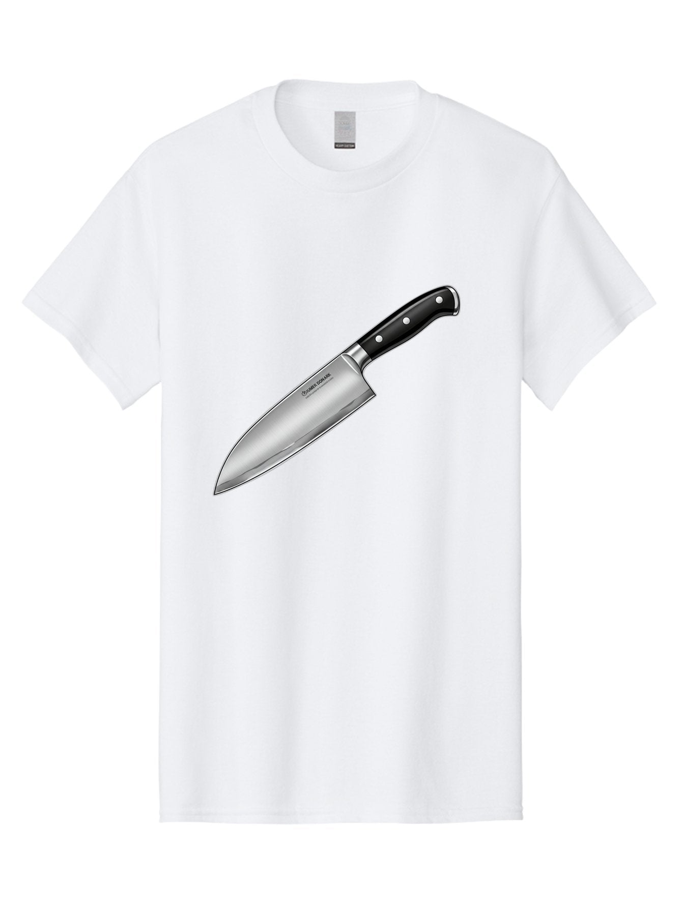 Chef-Knife Men'S Graphic Tee, 100% Cotton, Comfortable Casual Summer Wear, Machine Washable, High-Quality Kitchen Knife, Sharp Blade, Stainless Steel, Chef'S Knife, Cooking Essentials, Kitchen Utensils, Culinary Tools, Precise Cutting, Bac835 14