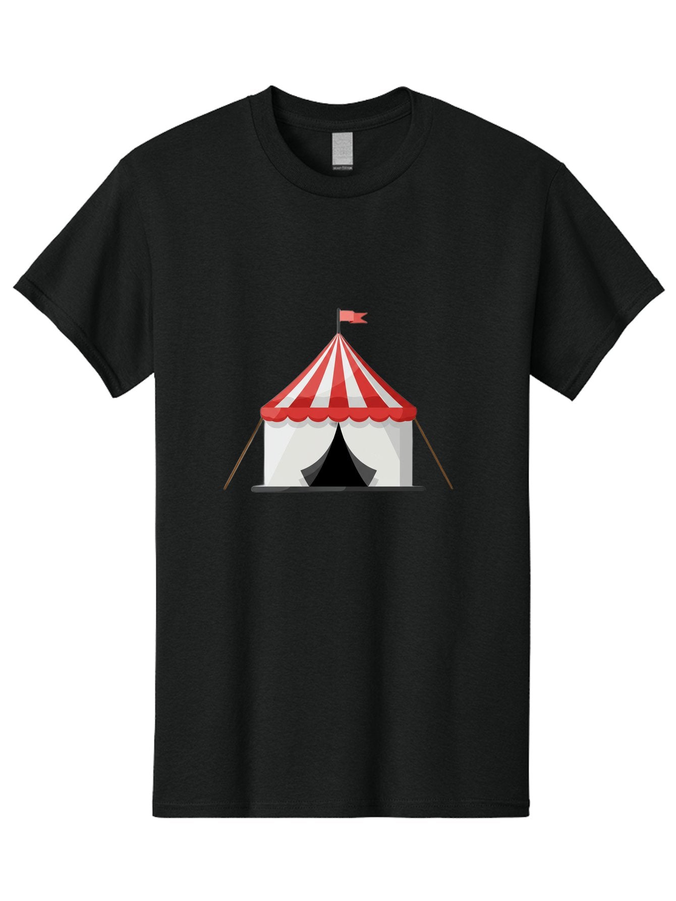 Circus-Tent Men'S Graphic Tee, 100% Cotton, Comfortable Casual Summer Wear, Machine Washable, Red And White Striped Tent, Circus, Carnival, Entertainment, Event, Festival, Fun, Excitement, Adventure, Show Bac855 6