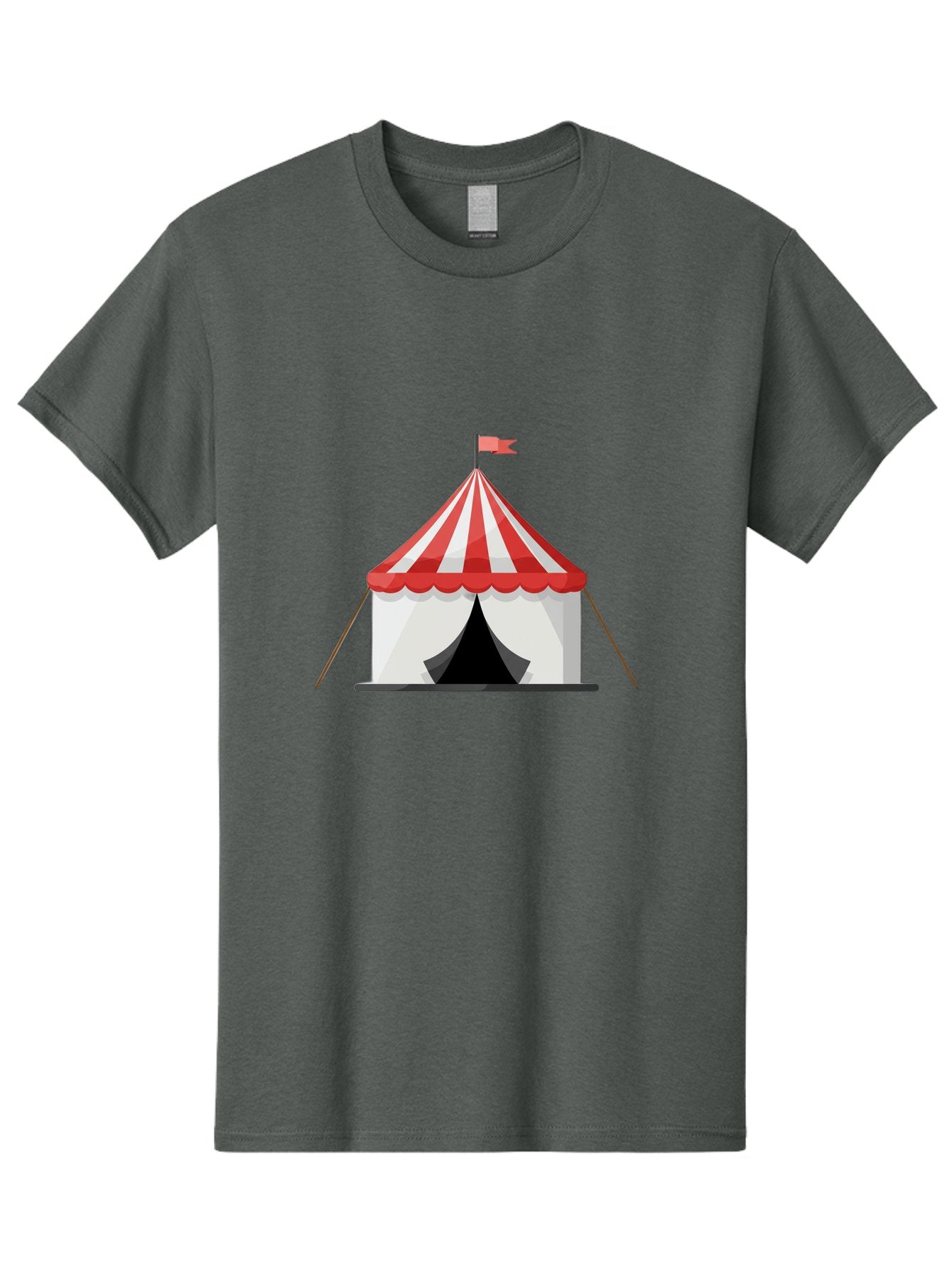 Circus-Tent Men'S Graphic Tee, 100% Cotton, Comfortable Casual Summer Wear, Machine Washable, Red And White Striped Tent, Circus, Carnival, Entertainment, Event, Festival, Fun, Excitement, Adventure, Show Bac855 9