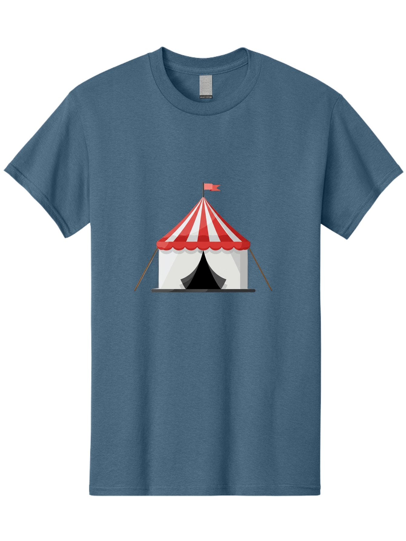Circus-Tent Men'S Graphic Tee, 100% Cotton, Comfortable Casual Summer Wear, Machine Washable, Red And White Striped Tent, Circus, Carnival, Entertainment, Event, Festival, Fun, Excitement, Adventure, Show Bac855 13