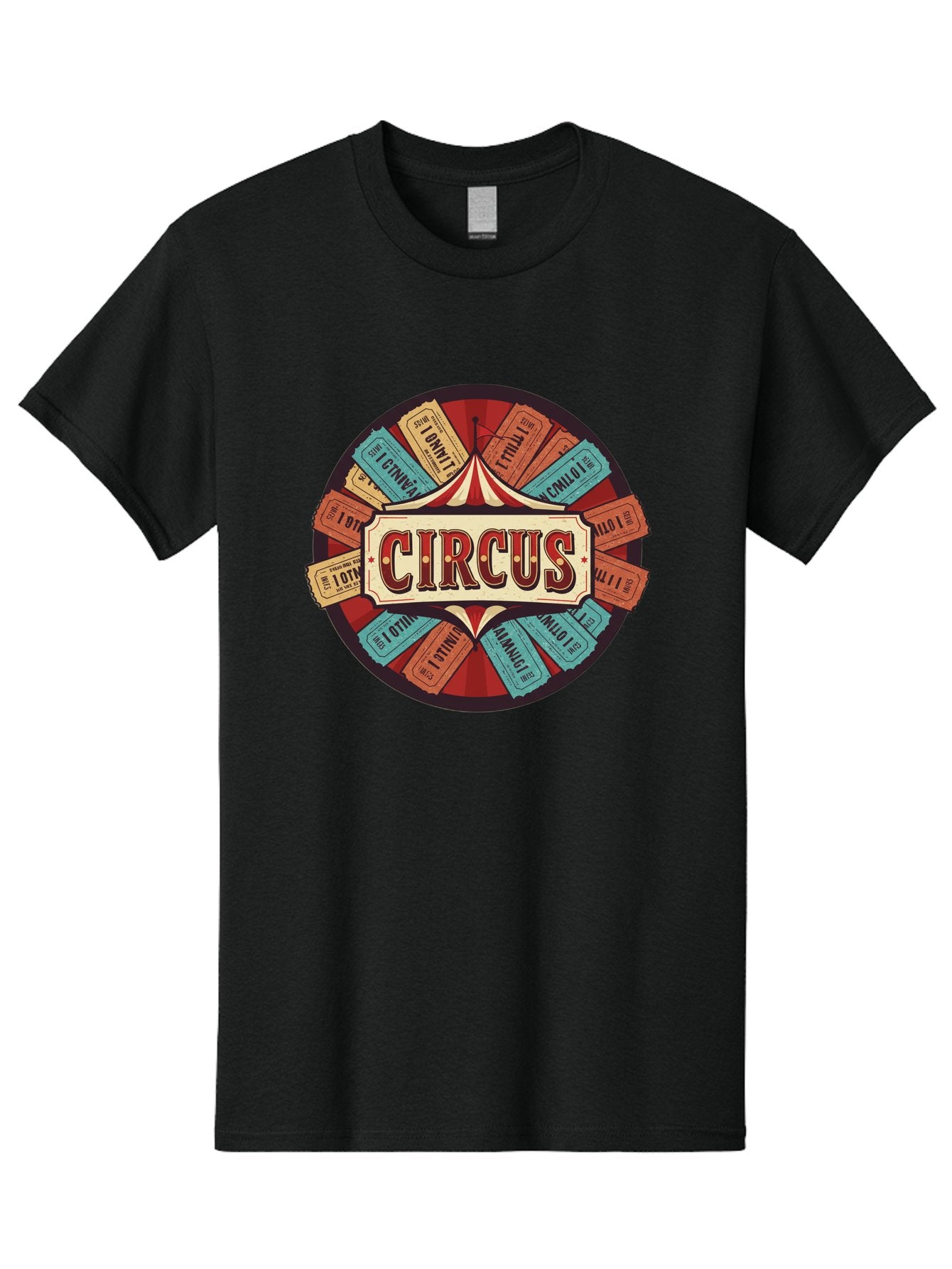 Circus Men'S Graphic Tee, 100% Cotton, Comfortable Casual Summer Wear, Machine Washable, Vintage Circus Tickets, Retro Carnival Theme, Circus Tent, Admission Tickets, Classic Circus Design, Nostalgic Entertainment, Carnival Graphics Bac856 4