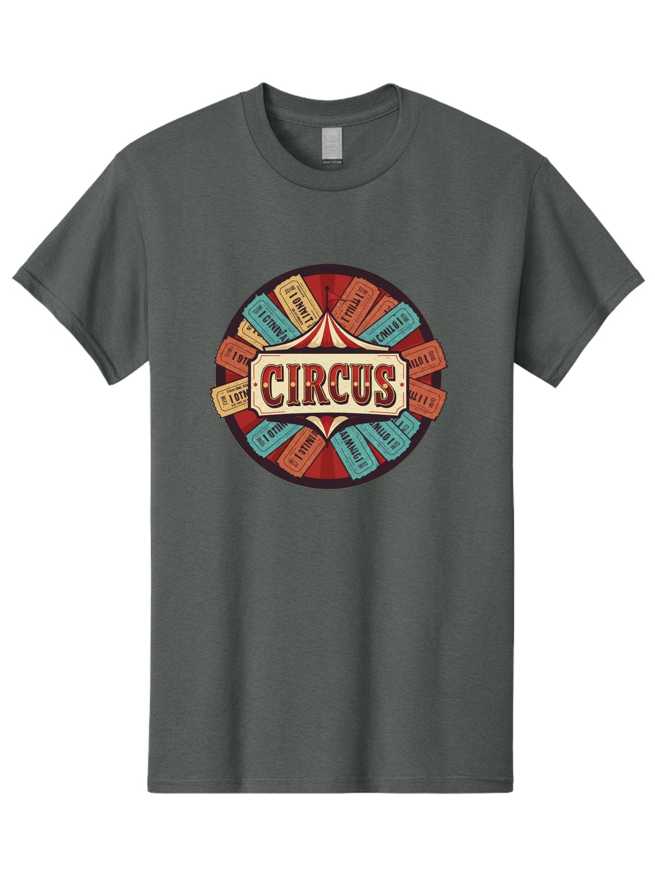 Circus Men'S Graphic Tee, 100% Cotton, Comfortable Casual Summer Wear, Machine Washable, Vintage Circus Tickets, Retro Carnival Theme, Circus Tent, Admission Tickets, Classic Circus Design, Nostalgic Entertainment, Carnival Graphics Bac856 11