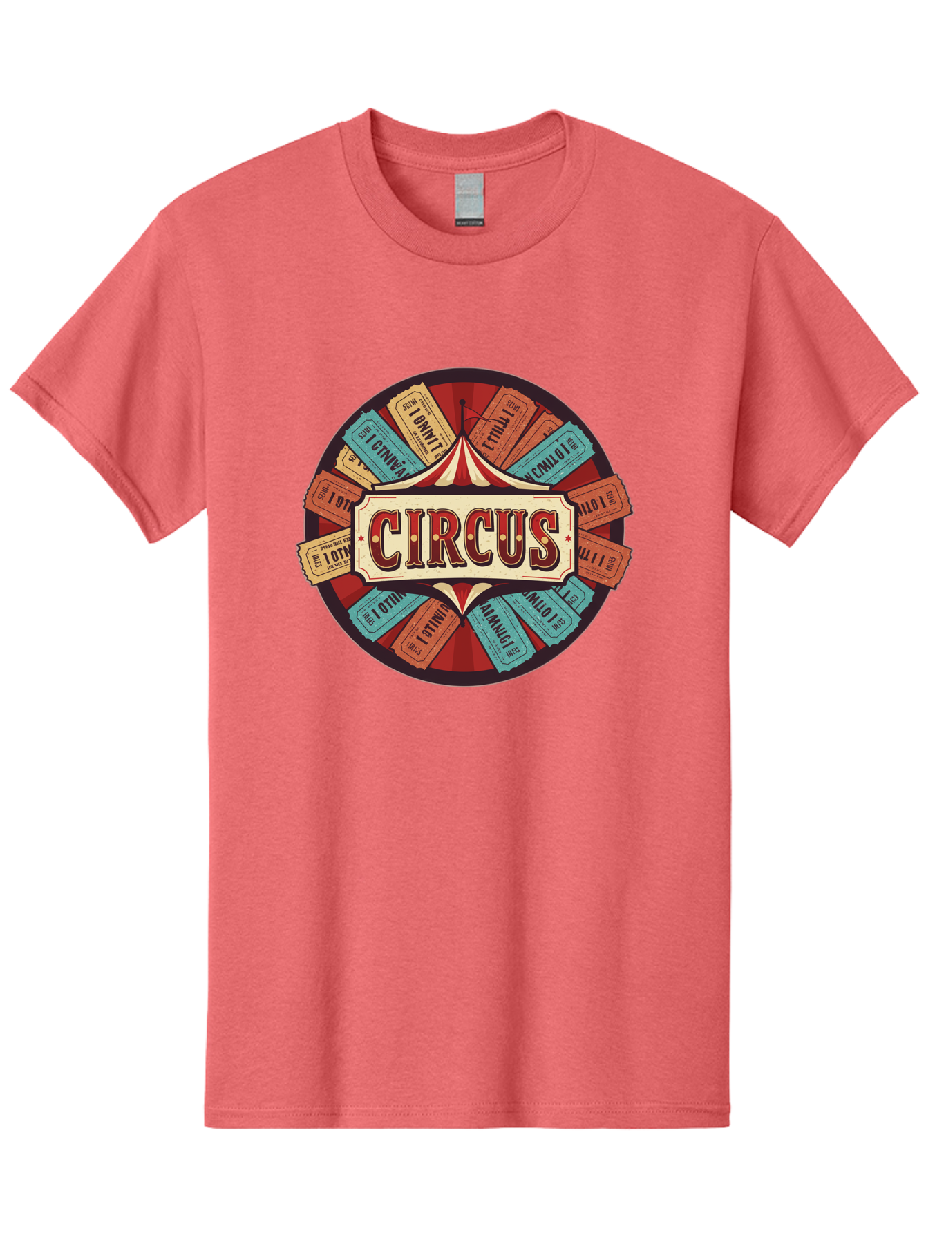 Circus Men'S Graphic Tee, 100% Cotton, Comfortable Casual Summer Wear, Machine Washable, Vintage Circus Tickets, Retro Carnival Theme, Circus Tent, Admission Tickets, Classic Circus Design, Nostalgic Entertainment, Carnival Graphics Bac856 11