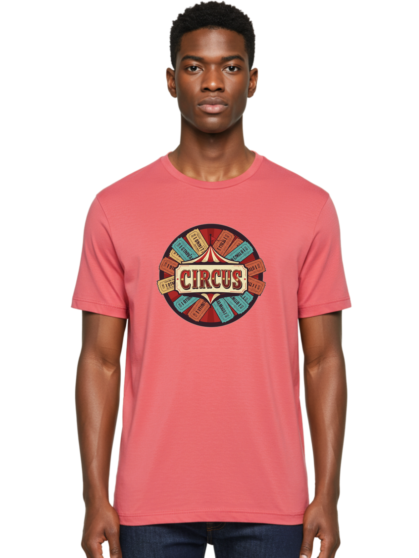 Circus Men'S Graphic Tee, 100% Cotton, Comfortable Casual Summer Wear, Machine Washable, Vintage Circus Tickets, Retro Carnival Theme, Circus Tent, Admission Tickets, Classic Circus Design, Nostalgic Entertainment, Carnival Graphics Bac856 26