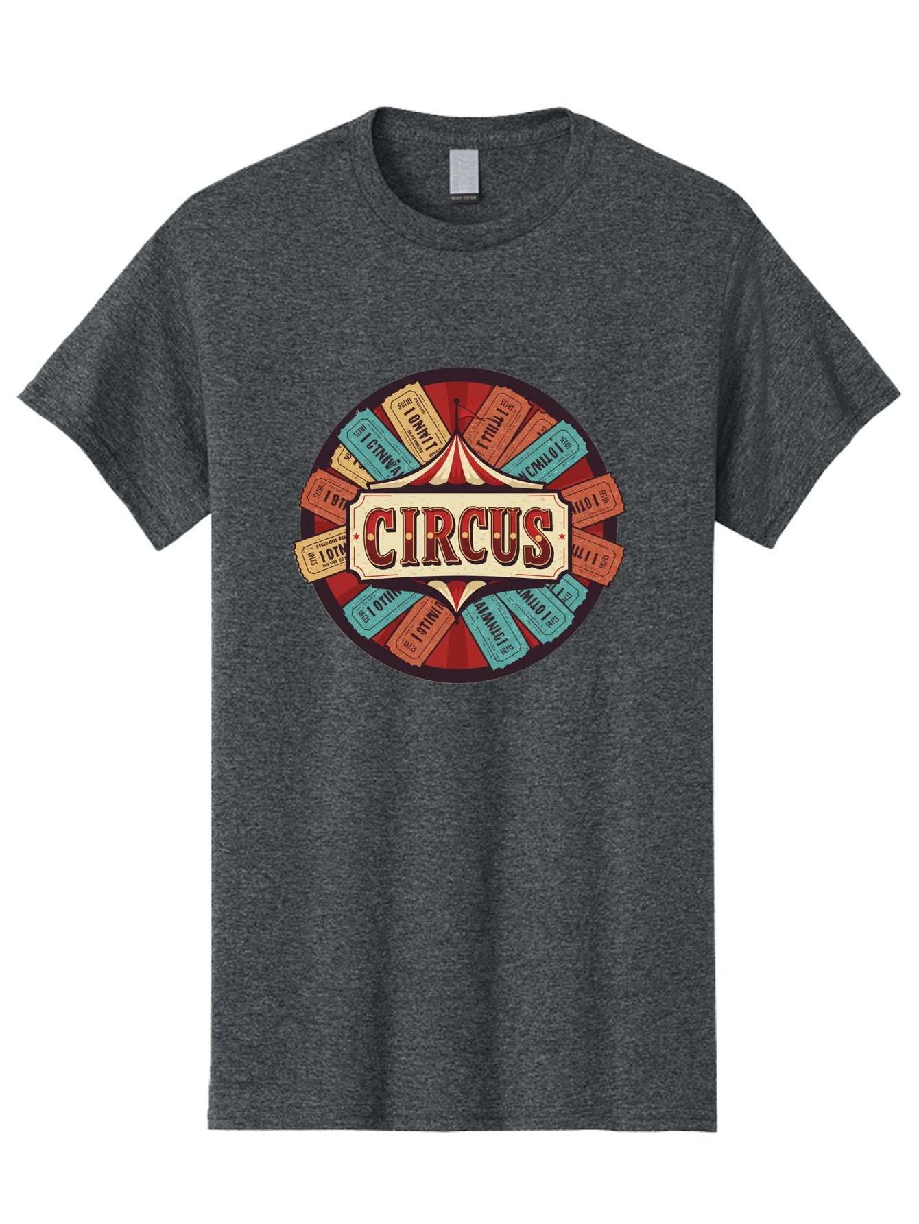 Circus Men'S Graphic Tee, 100% Cotton, Comfortable Casual Summer Wear, Machine Washable, Vintage Circus Tickets, Retro Carnival Theme, Circus Tent, Admission Tickets, Classic Circus Design, Nostalgic Entertainment, Carnival Graphics Bac856 13