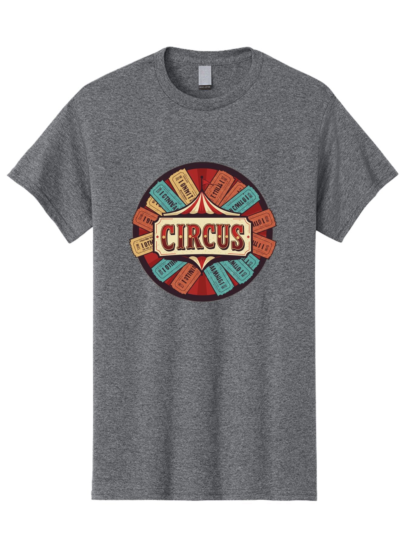 Circus Men'S Graphic Tee, 100% Cotton, Comfortable Casual Summer Wear, Machine Washable, Vintage Circus Tickets, Retro Carnival Theme, Circus Tent, Admission Tickets, Classic Circus Design, Nostalgic Entertainment, Carnival Graphics Bac856 12