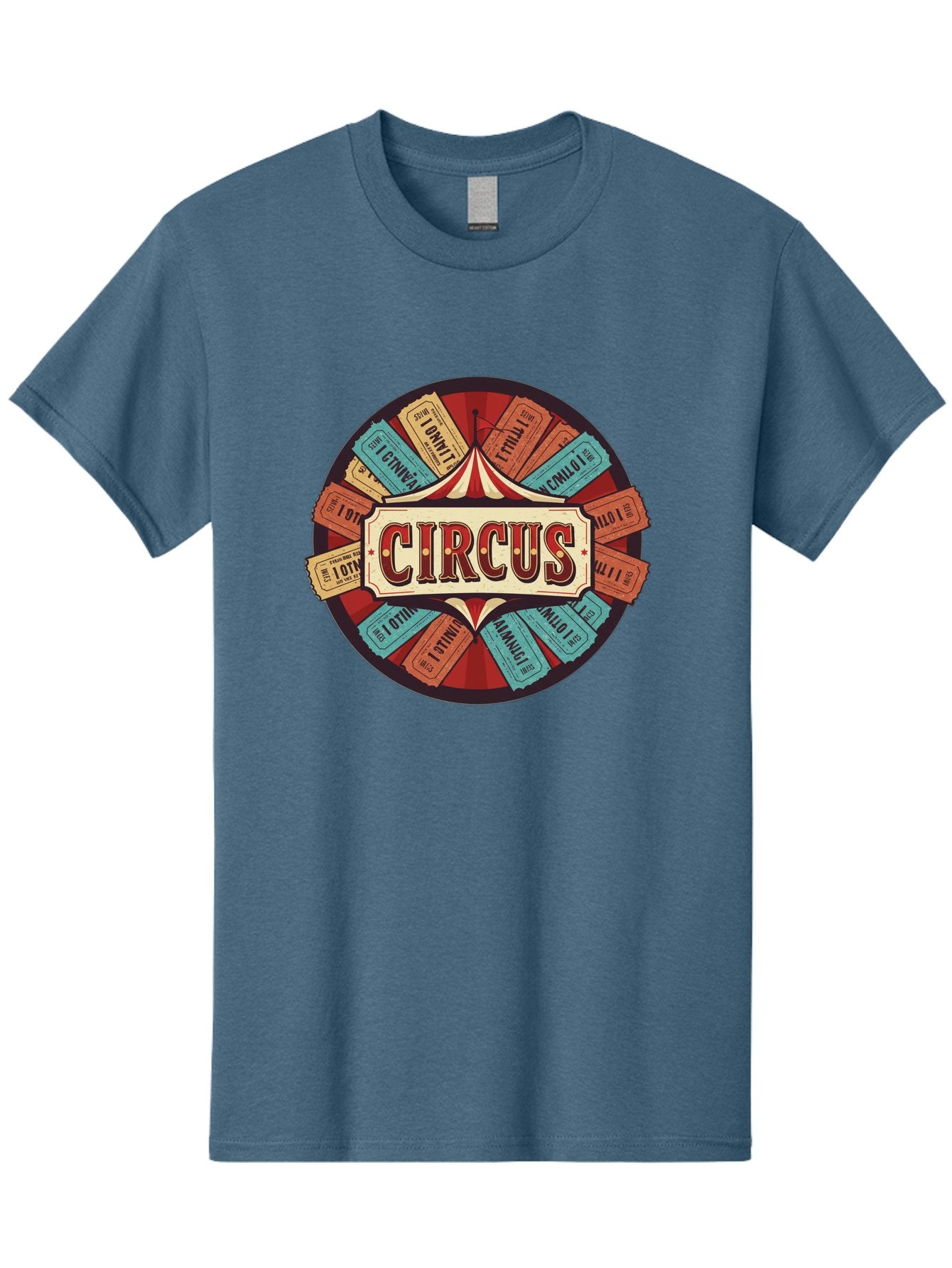 Circus Men'S Graphic Tee, 100% Cotton, Comfortable Casual Summer Wear, Machine Washable, Vintage Circus Tickets, Retro Carnival Theme, Circus Tent, Admission Tickets, Classic Circus Design, Nostalgic Entertainment, Carnival Graphics Bac856 7