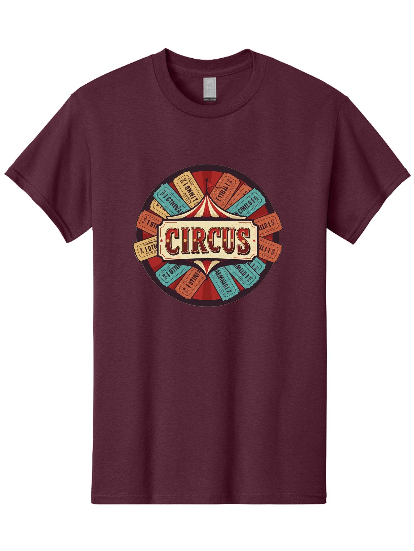 Circus Men'S Graphic Tee, 100% Cotton, Comfortable Casual Summer Wear, Machine Washable, Vintage Circus Tickets, Retro Carnival Theme, Circus Tent, Admission Tickets, Classic Circus Design, Nostalgic Entertainment, Carnival Graphics Bac856 8