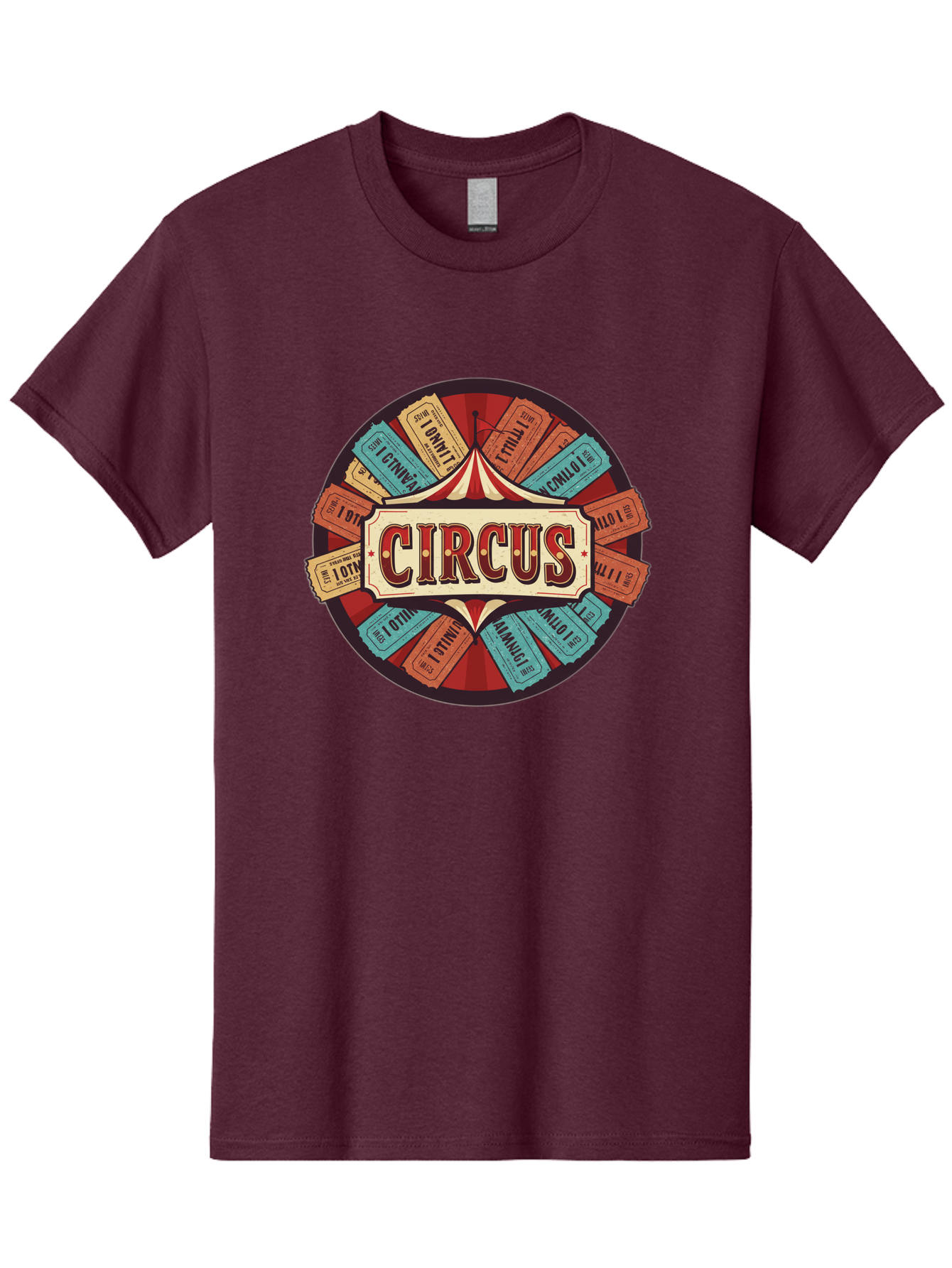 Circus Men'S Graphic Tee, 100% Cotton, Comfortable Casual Summer Wear, Machine Washable, Vintage Circus Tickets, Retro Carnival Theme, Circus Tent, Admission Tickets, Classic Circus Design, Nostalgic Entertainment, Carnival Graphics Bac856 6