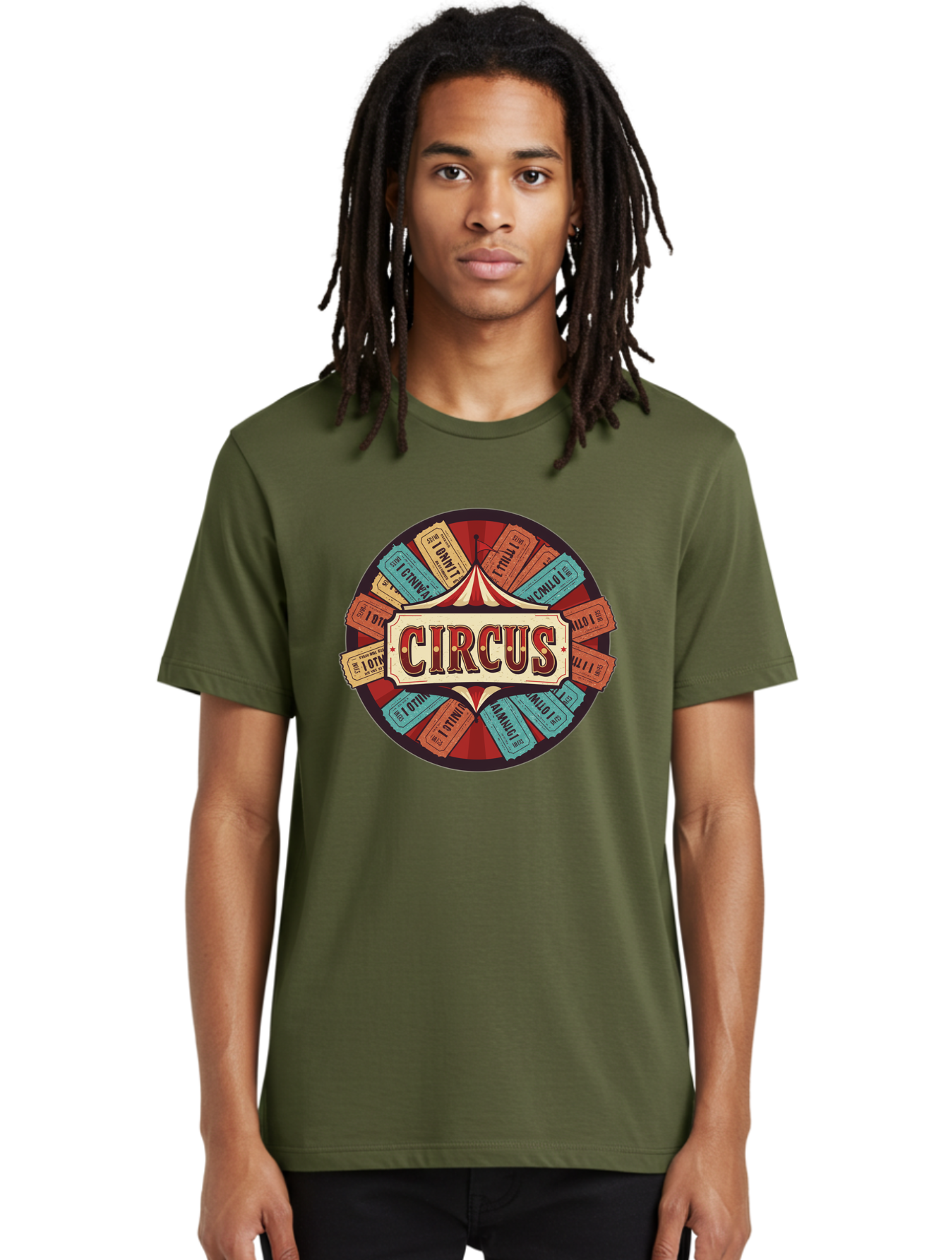 Circus Men'S Graphic Tee, 100% Cotton, Comfortable Casual Summer Wear, Machine Washable, Vintage Circus Tickets, Retro Carnival Theme, Circus Tent, Admission Tickets, Classic Circus Design, Nostalgic Entertainment, Carnival Graphics Bac856 17