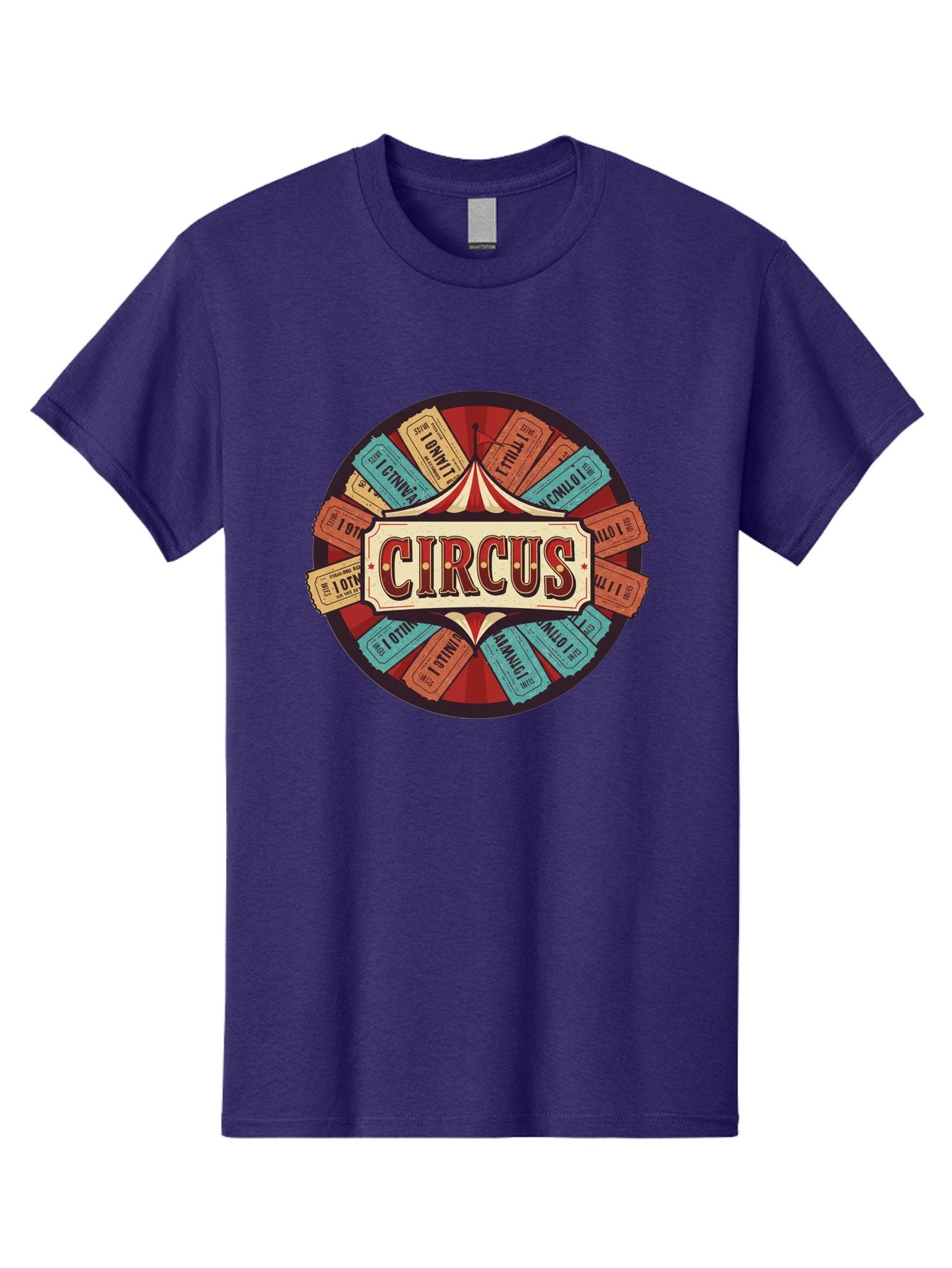 Circus Men'S Graphic Tee, 100% Cotton, Comfortable Casual Summer Wear, Machine Washable, Vintage Circus Tickets, Retro Carnival Theme, Circus Tent, Admission Tickets, Classic Circus Design, Nostalgic Entertainment, Carnival Graphics Bac856 3