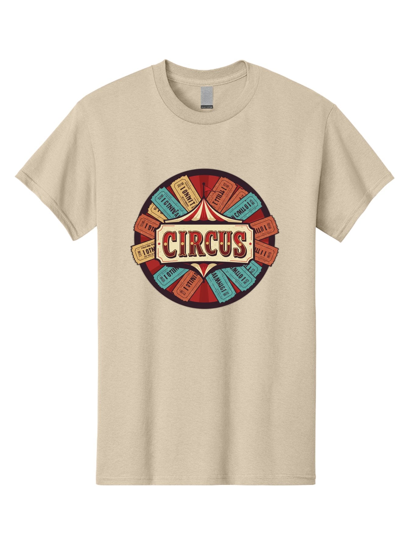Circus Men'S Graphic Tee, 100% Cotton, Comfortable Casual Summer Wear, Machine Washable, Vintage Circus Tickets, Retro Carnival Theme, Circus Tent, Admission Tickets, Classic Circus Design, Nostalgic Entertainment, Carnival Graphics Bac856 9