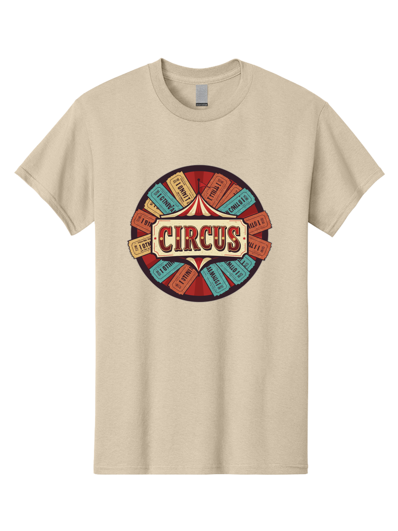 Circus Men'S Graphic Tee, 100% Cotton, Comfortable Casual Summer Wear, Machine Washable, Vintage Circus Tickets, Retro Carnival Theme, Circus Tent, Admission Tickets, Classic Circus Design, Nostalgic Entertainment, Carnival Graphics Bac856 5
