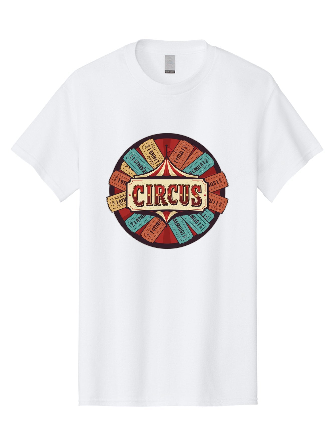 Circus Men'S Graphic Tee, 100% Cotton, Comfortable Casual Summer Wear, Machine Washable, Vintage Circus Tickets, Retro Carnival Theme, Circus Tent, Admission Tickets, Classic Circus Design, Nostalgic Entertainment, Carnival Graphics Bac856 5