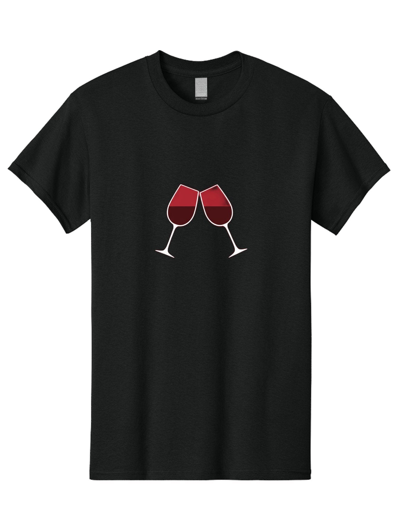 Clinking-Wine-Glasses Men'S Graphic Tee, 100% Cotton, Comfortable Casual Summer Wear, Machine Washable, Wine Glasses Clinking, Celebratory Toast, Red Wine, Luxury Beverage, Wine Tasting, Adult Beverage, Social Gathering, Celebration Moment Bac864 13