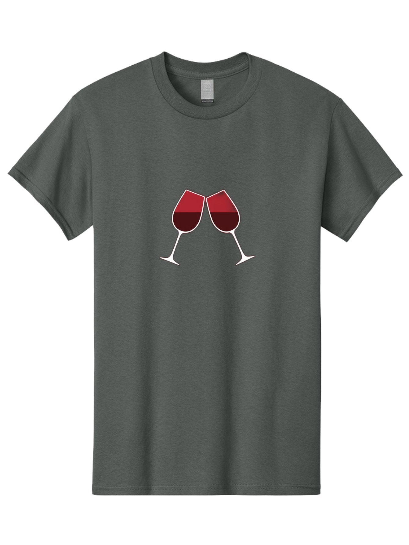 Clinking-Wine-Glasses Men'S Graphic Tee, 100% Cotton, Comfortable Casual Summer Wear, Machine Washable, Wine Glasses Clinking, Celebratory Toast, Red Wine, Luxury Beverage, Wine Tasting, Adult Beverage, Social Gathering, Celebration Moment Bac864 11