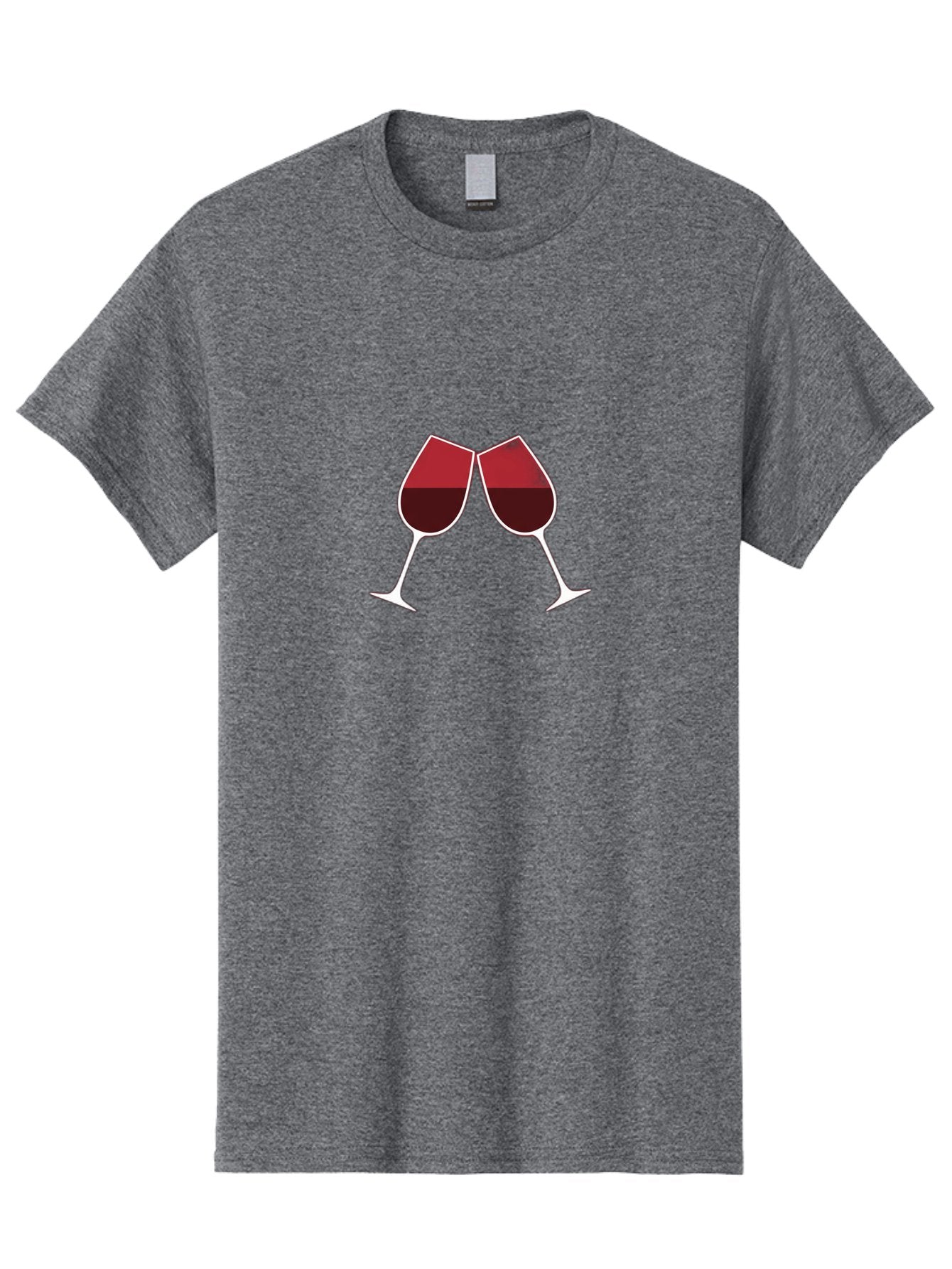 Clinking-Wine-Glasses Men'S Graphic Tee, 100% Cotton, Comfortable Casual Summer Wear, Machine Washable, Wine Glasses Clinking, Celebratory Toast, Red Wine, Luxury Beverage, Wine Tasting, Adult Beverage, Social Gathering, Celebration Moment Bac864 12