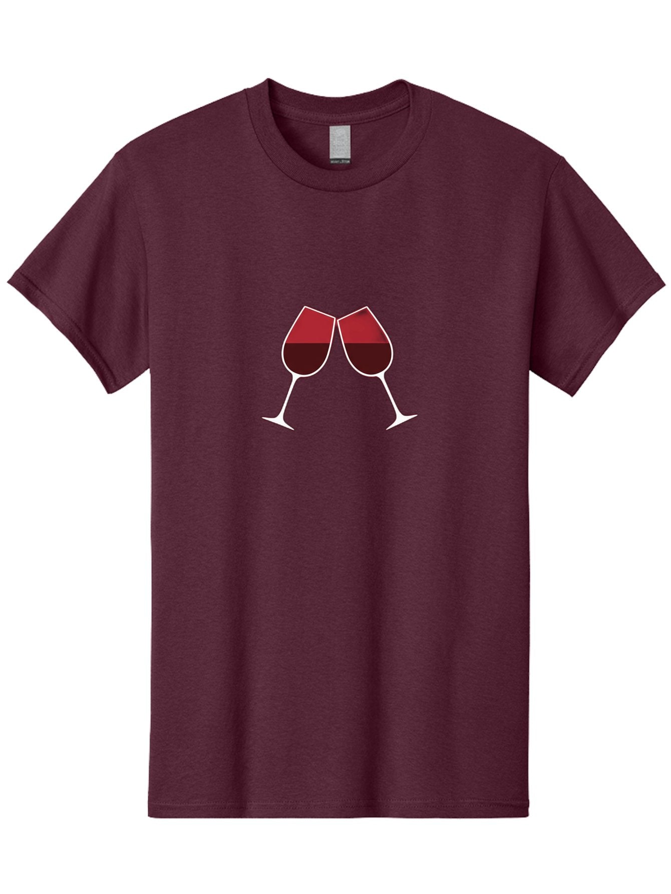 Clinking-Wine-Glasses Men'S Graphic Tee, 100% Cotton, Comfortable Casual Summer Wear, Machine Washable, Wine Glasses Clinking, Celebratory Toast, Red Wine, Luxury Beverage, Wine Tasting, Adult Beverage, Social Gathering, Celebration Moment Bac864 8
