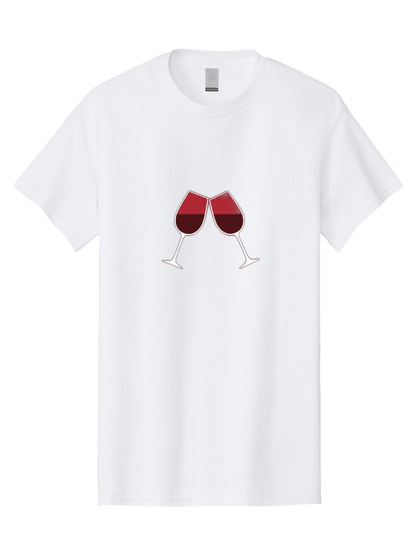 Clinking-Wine-Glasses Men'S Graphic Tee, 100% Cotton, Comfortable Casual Summer Wear, Machine Washable, Wine Glasses Clinking, Celebratory Toast, Red Wine, Luxury Beverage, Wine Tasting, Adult Beverage, Social Gathering, Celebration Moment Bac864 10