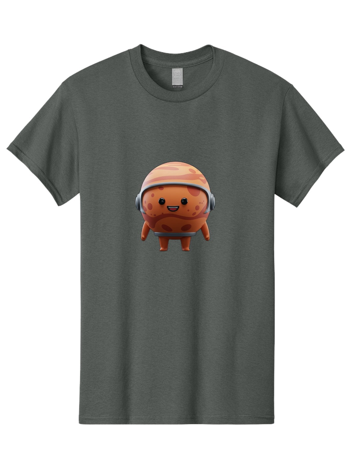 Cookie-Astronaut Men'S Graphic Tee, 100% Cotton, Comfortable Casual Summer Wear, Machine Washable, Cookie Character, Astronaut Helmet, Cartoon Cookie, Space-Themed Cookie, Cookie With Headphones, Digital Illustration, Fun Design, Cookie Mascot Bac899