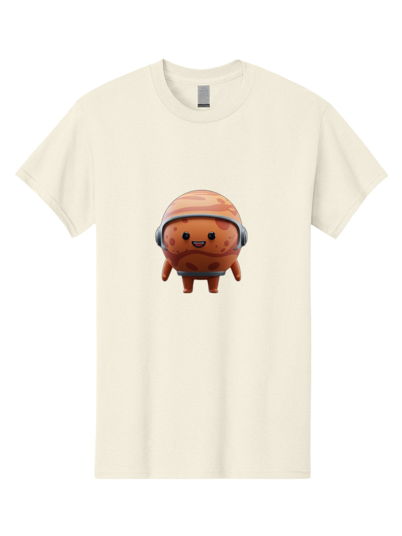 Cookie-Astronaut Men'S Graphic Tee, 100% Cotton, Comfortable Casual Summer Wear, Machine Washable, Cookie Character, Astronaut Helmet, Cartoon Cookie, Space-Themed Cookie, Cookie With Headphones, Digital Illustration, Fun Design, Cookie Mascot Bac899 4