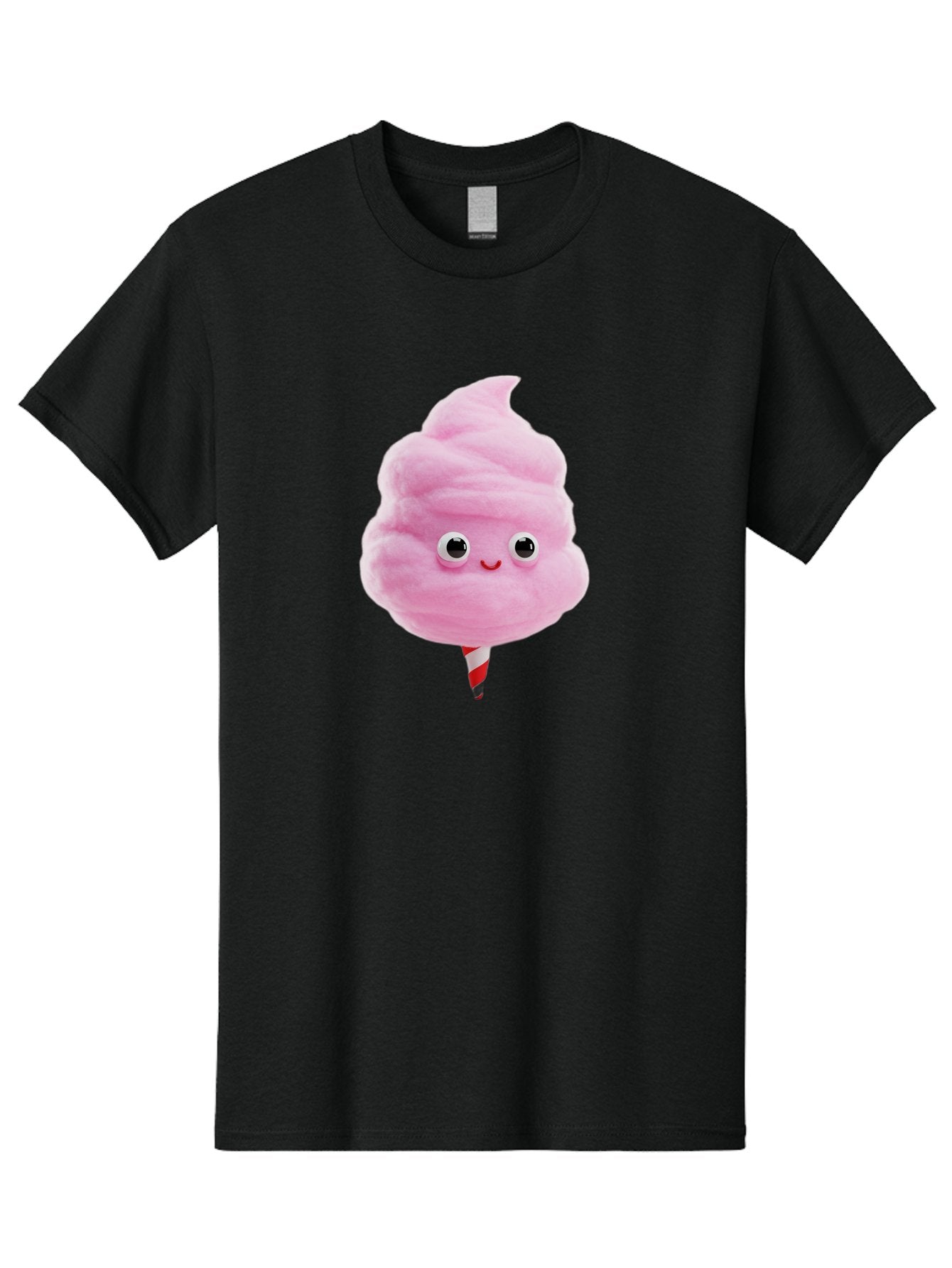 Cotton-Candy-1 Men'S Graphic Tee, 100% Cotton, Comfortable Casual Summer Wear, Machine Washable, Pink Cotton Candy, Fluffy Treat, Cartoon Character, Sweet Delight, Playful Design, Cute Face, Fairground Snack, Fun Food, Children'S Party Favor, Bac902 9