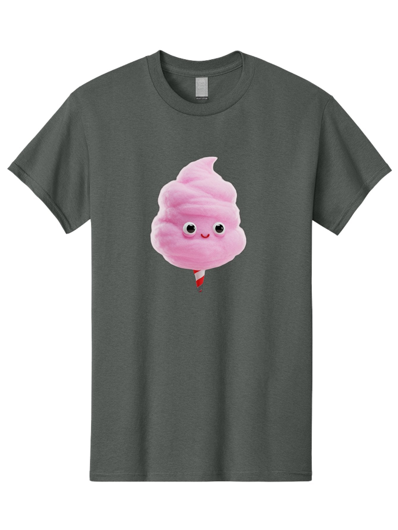 Cotton-Candy-1 Men'S Graphic Tee, 100% Cotton, Comfortable Casual Summer Wear, Machine Washable, Pink Cotton Candy, Fluffy Treat, Cartoon Character, Sweet Delight, Playful Design, Cute Face, Fairground Snack, Fun Food, Children'S Party Favor, Bac902 14