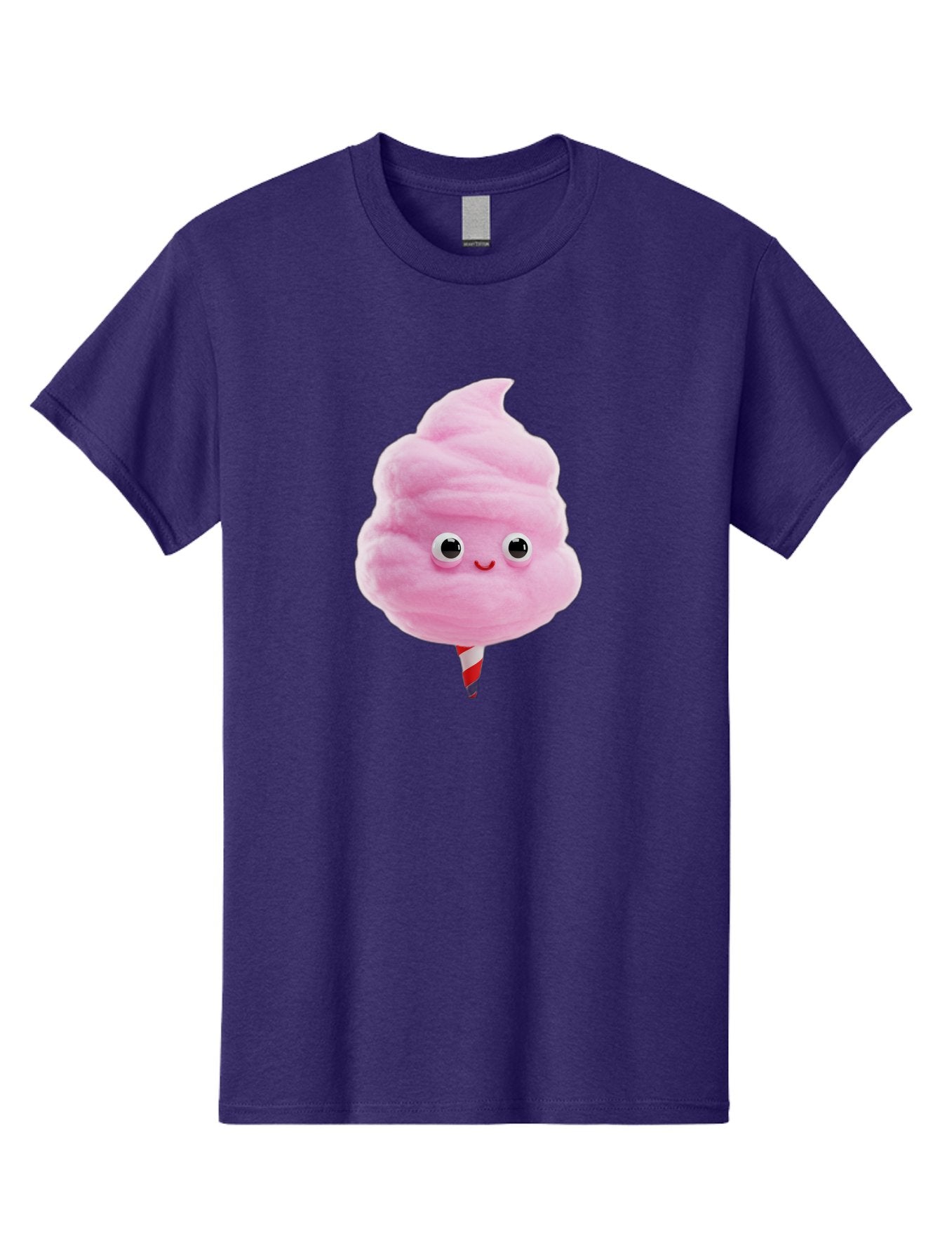 Cotton-Candy-1 Men'S Graphic Tee, 100% Cotton, Comfortable Casual Summer Wear, Machine Washable, Pink Cotton Candy, Fluffy Treat, Cartoon Character, Sweet Delight, Playful Design, Cute Face, Fairground Snack, Fun Food, Children'S Party Favor, Bac902 12