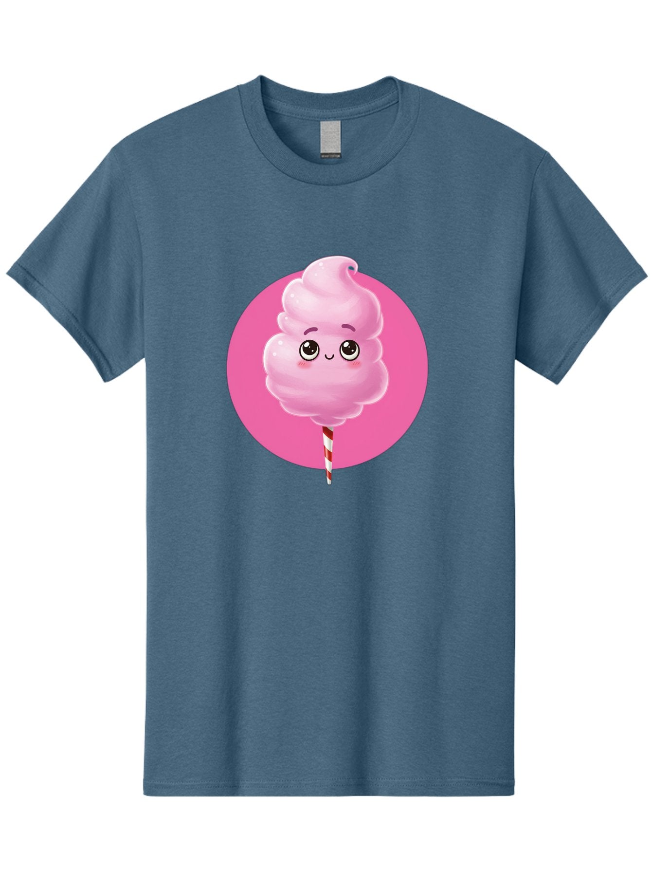 Cotton-Candy-2 Men'S Graphic Tee, 100% Cotton, Comfortable Casual Summer Wear, Machine Washable, Pink Cotton Candy, Sweet Treat, Cartoon Character, Fluffy Candy, Cotton Candy Illustration, Pink Candy, Cute Cartoon, Cartoon Snack, Fun Food, Bac910 15