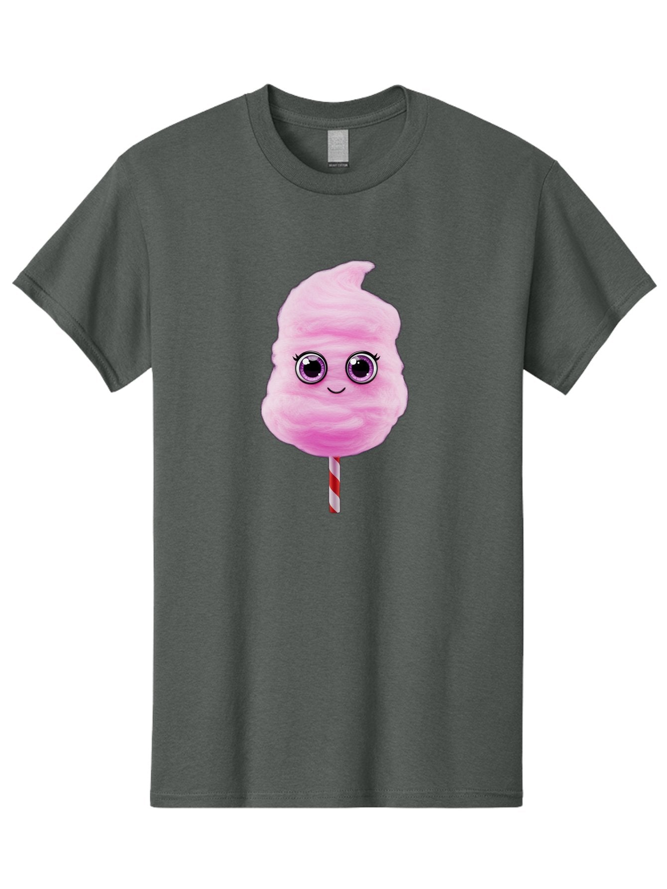 Cotton-Candy-6 Men'S Graphic Tee, 100% Cotton, Comfortable Casual Summer Wear, Machine Washable, Pink Cotton Candy On A Stick, Fluffy Texture, Anthropomorphic Candy, Cute Cartoon Character, Sweet Treats, Carnival Snack, Fun Food, Bac914 13